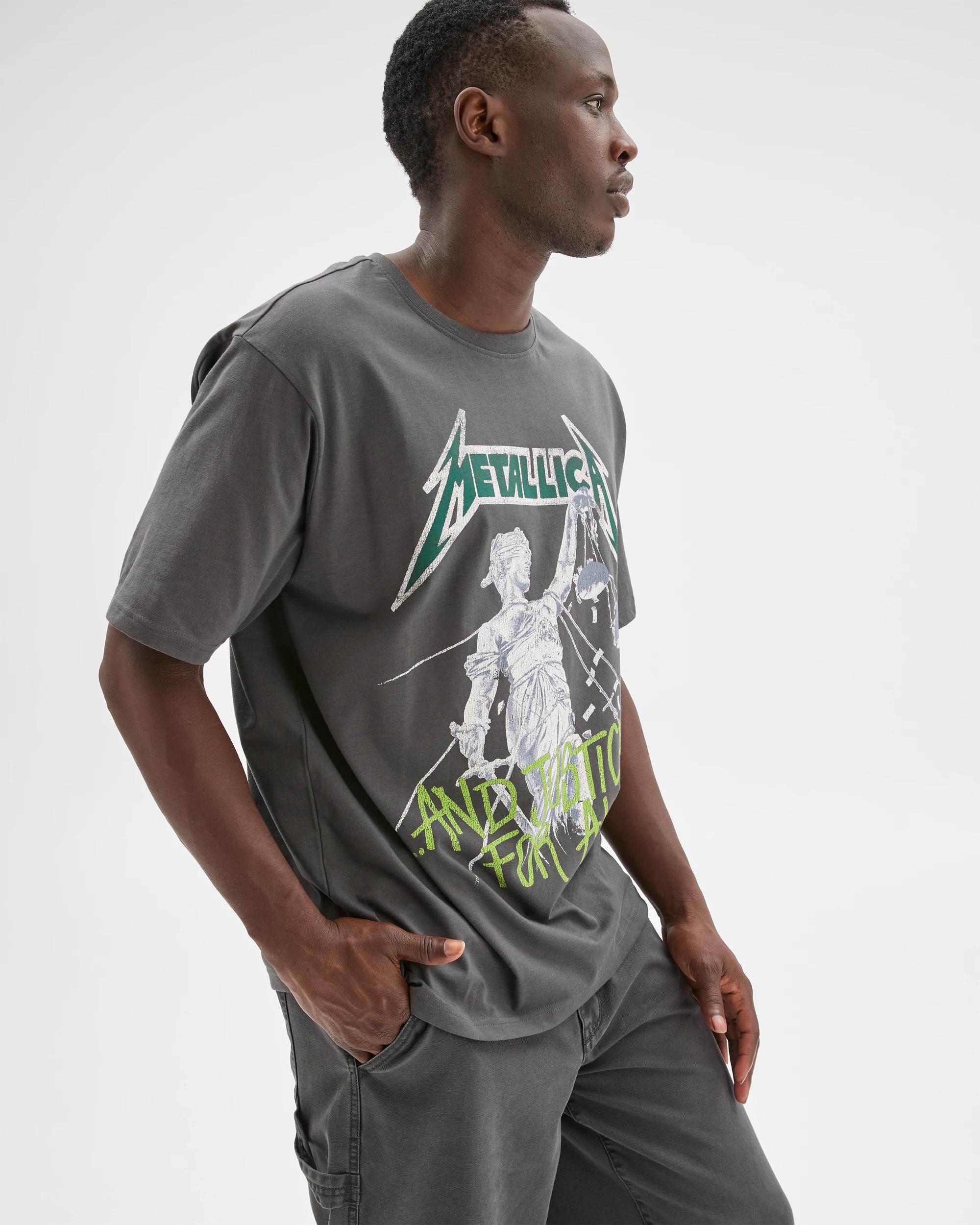 1 Metallica Australian Cotton Graphic T-Shirt BLACK, 1 of 6