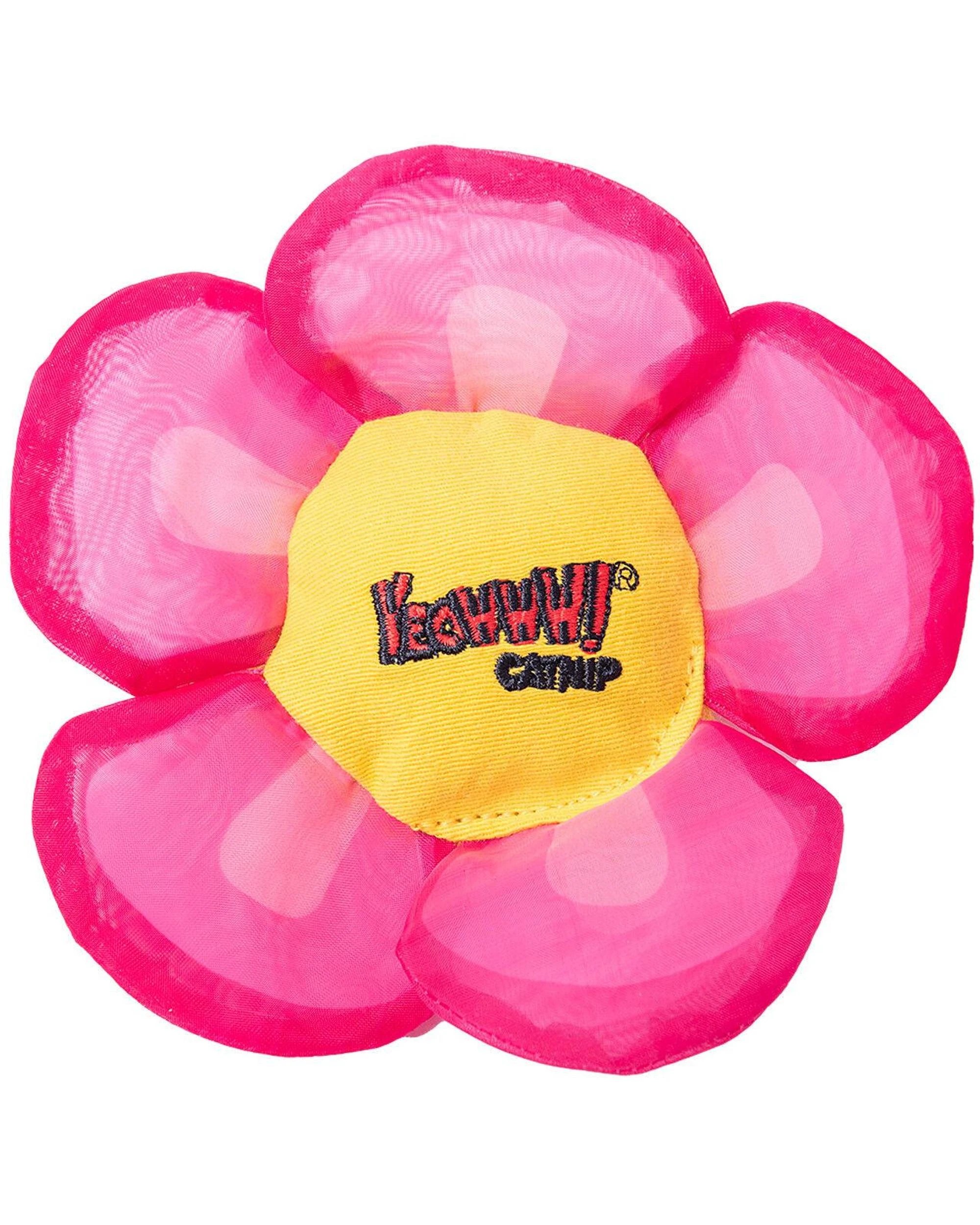 4 Yeowww Daisys Flower Tops Catnip Filled Durable Plush Cat Toy Blue, 4 of 6