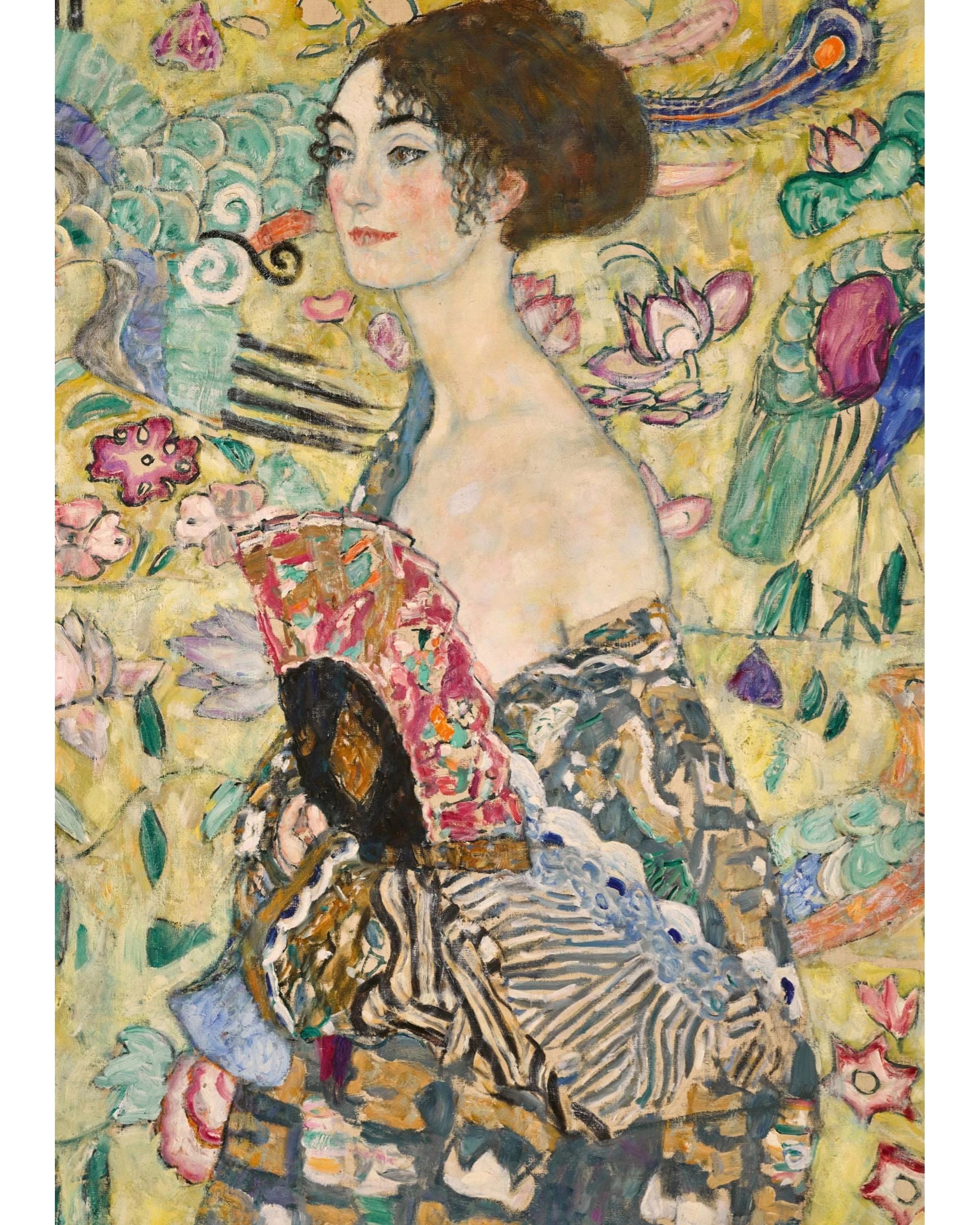 3 Ravensburger Art Collection Klimt Lady with a Fan 1000 Piece Jigsaw Puzzle, 3 of 3