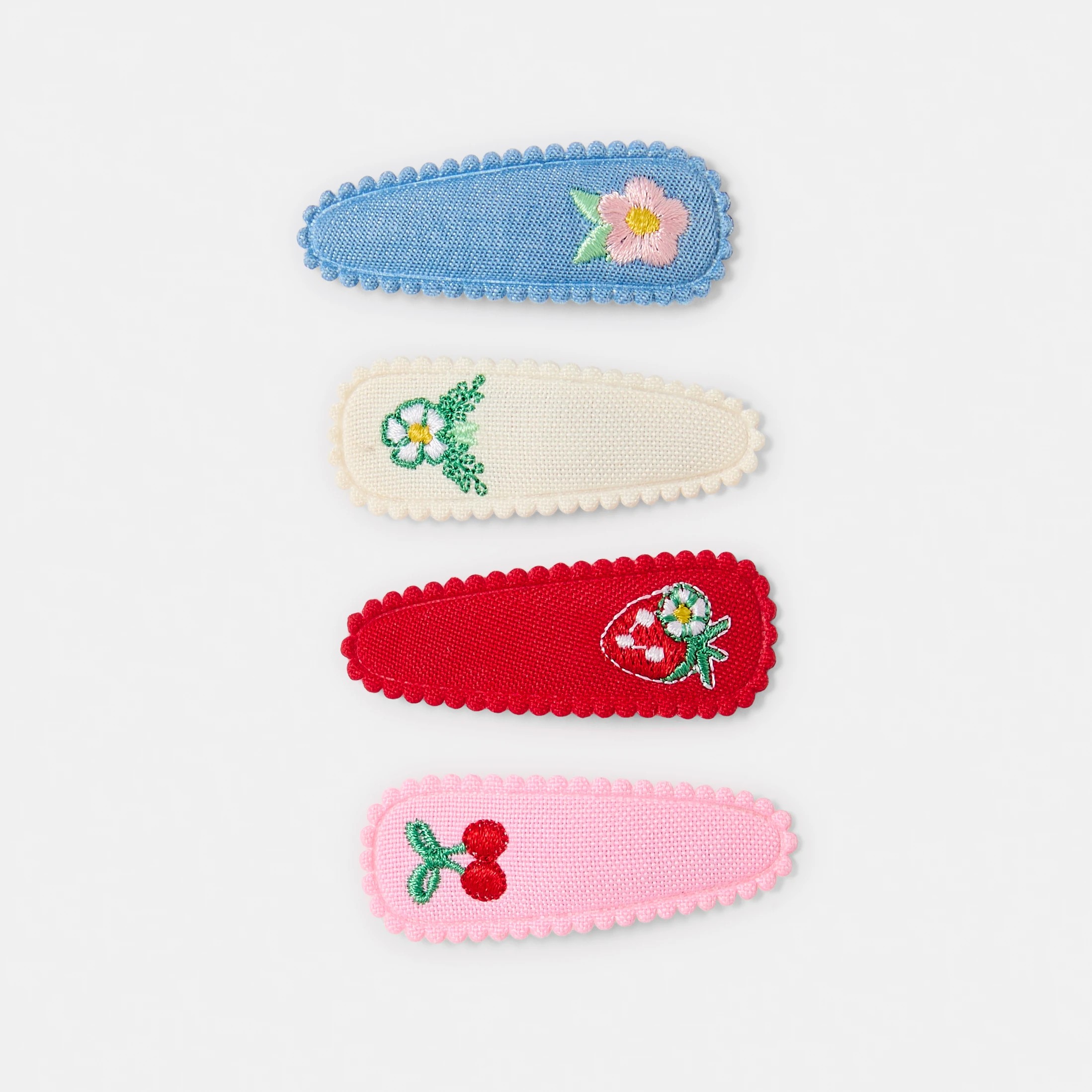 1 4 Pack Embroidery Fruit Clips, 1 of 3