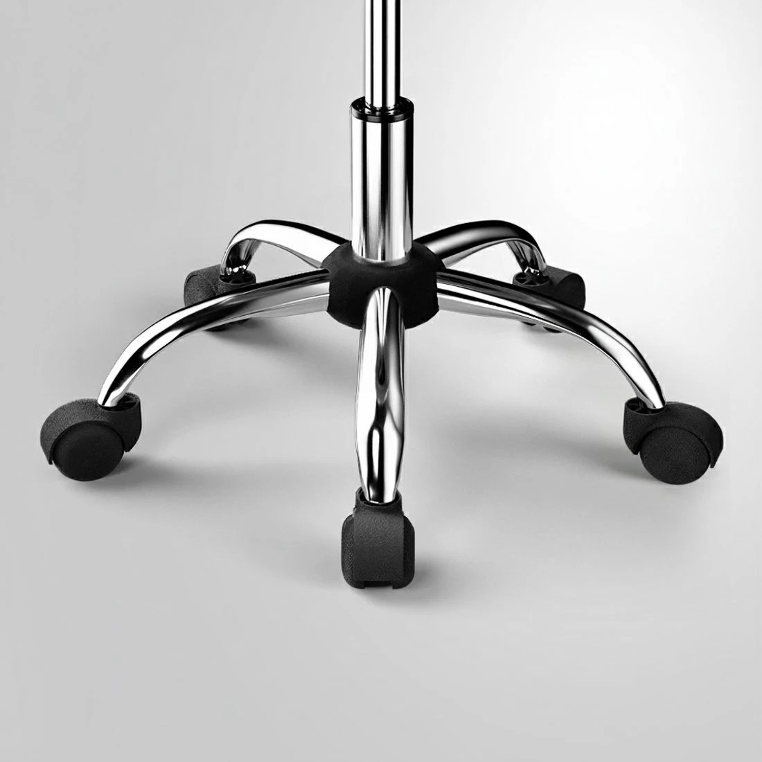 5 Artiss Salon Stool Swivel Chair Backrest Chairs - Black, 5 of 5