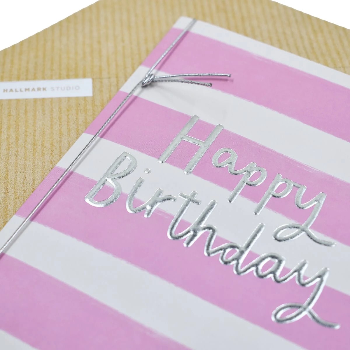 3 Hallmark Birthday Card - Pink Stripes, 3 of 3