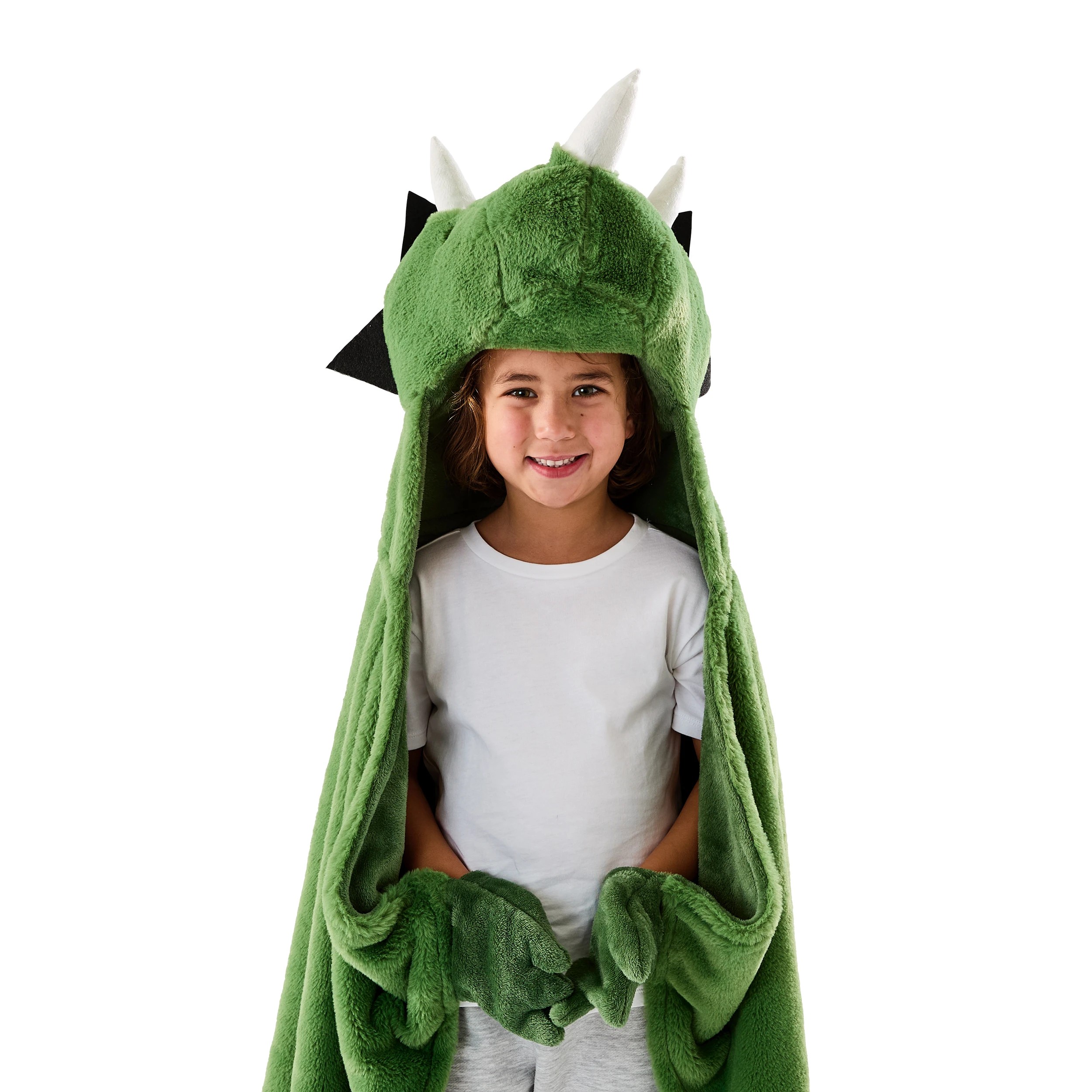 3 Dinosaur Hooded Blanket, 3 of 9