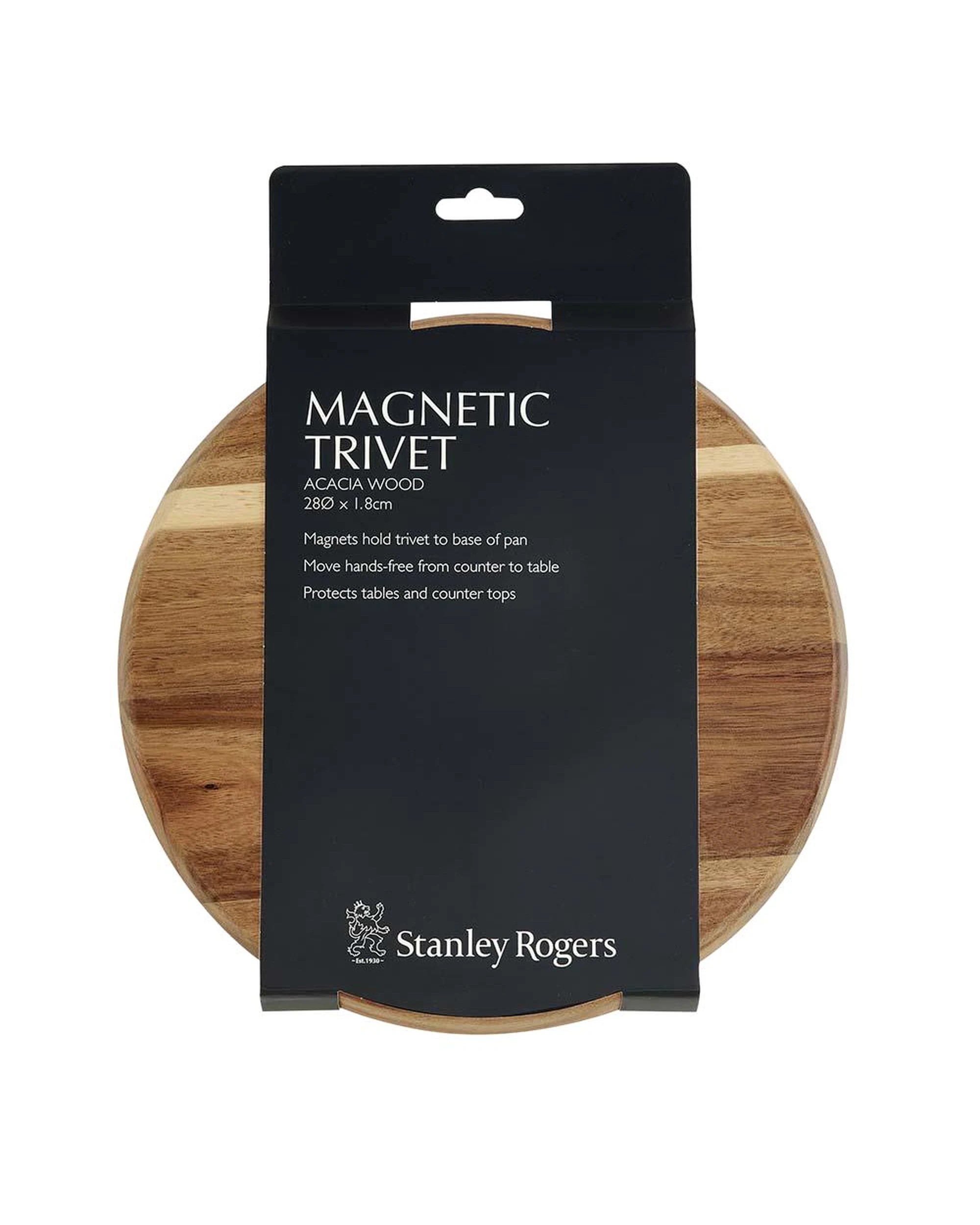 6 Stanley Rogers Oven To Table Magnetic Trivet 28cm  Acacia, 6 of 6