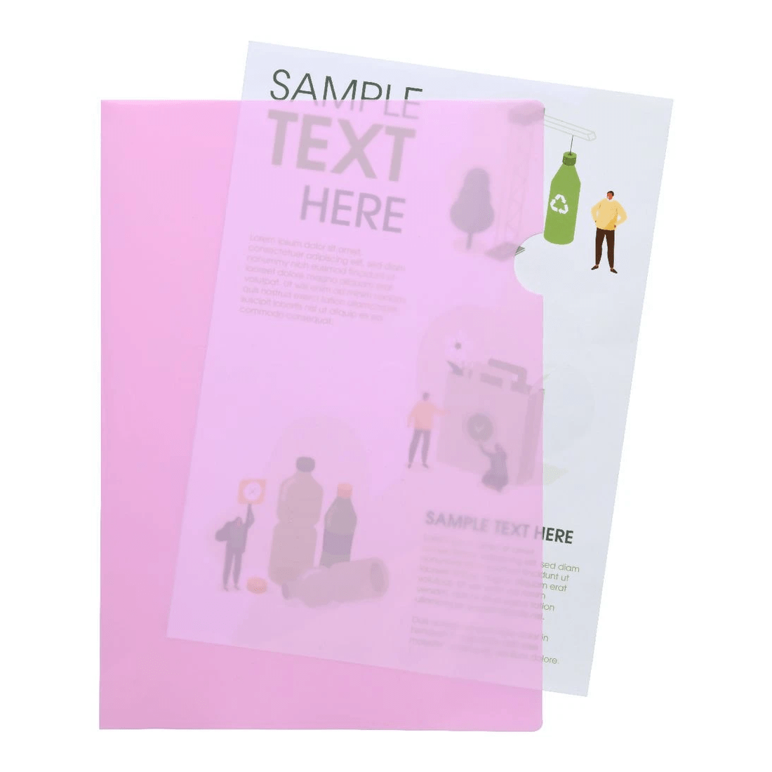 2 J.Burrows Report Cover A4 Pink, 2 of 2