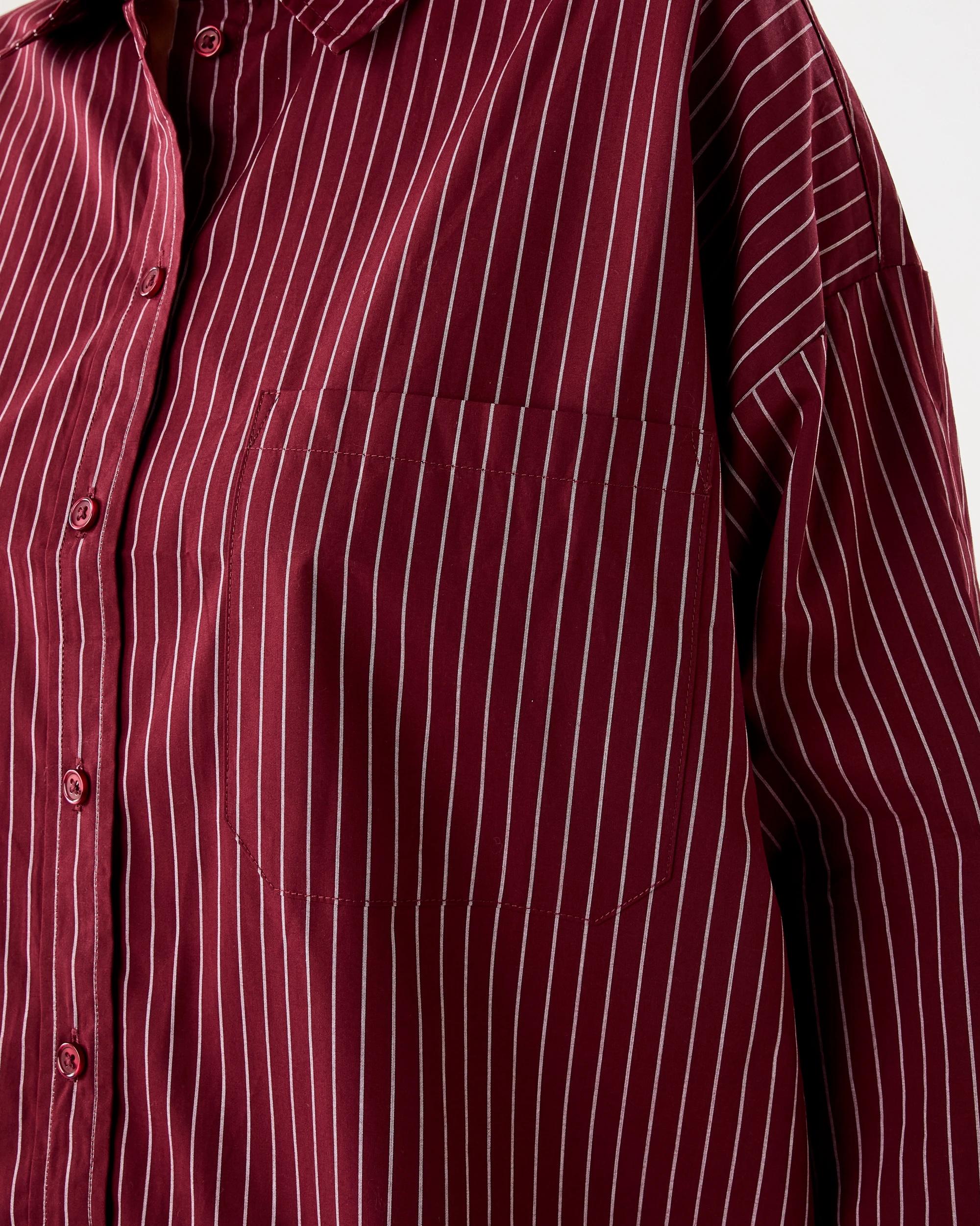 6 Long Sleeve Oversized Stripe Shirt Strp Cran, 6 of 8