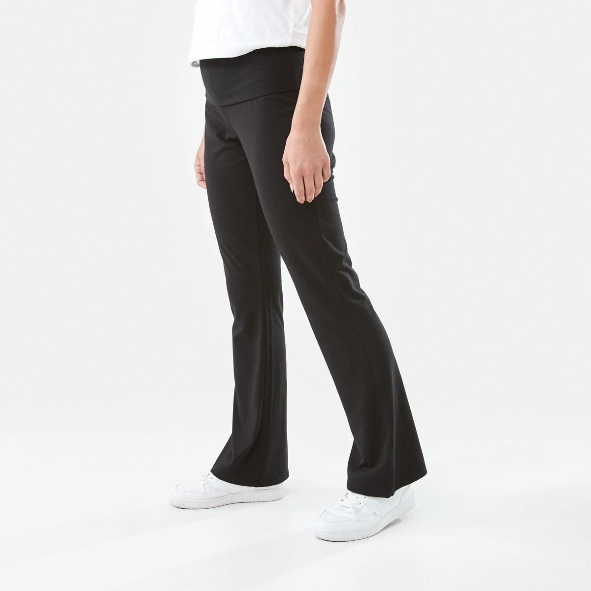 2 Fold Down Flare Pants BLACK, 2 of 4