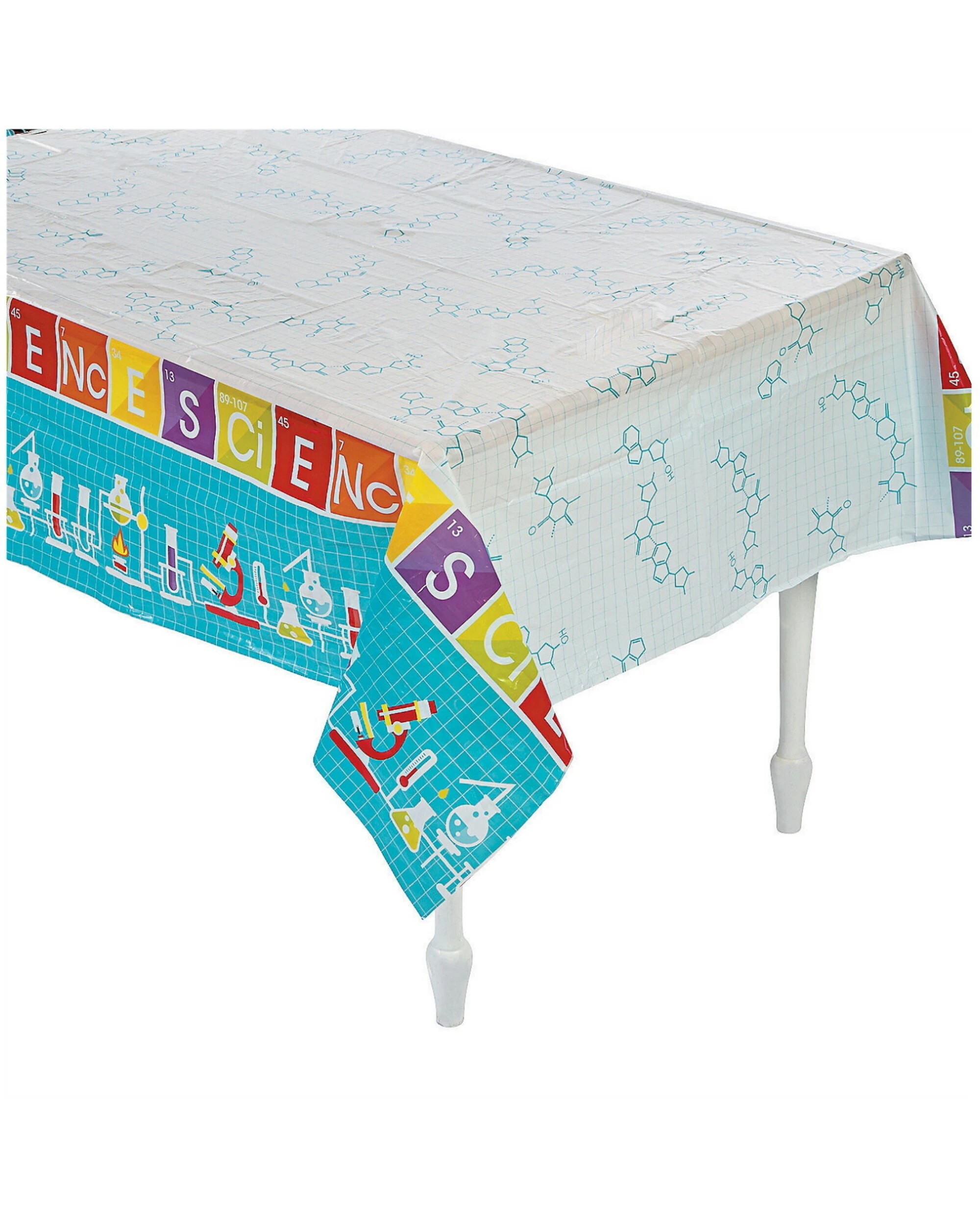 1 Fun Express Science Party Plastic TableclothMulti - Multi, 1 of 1