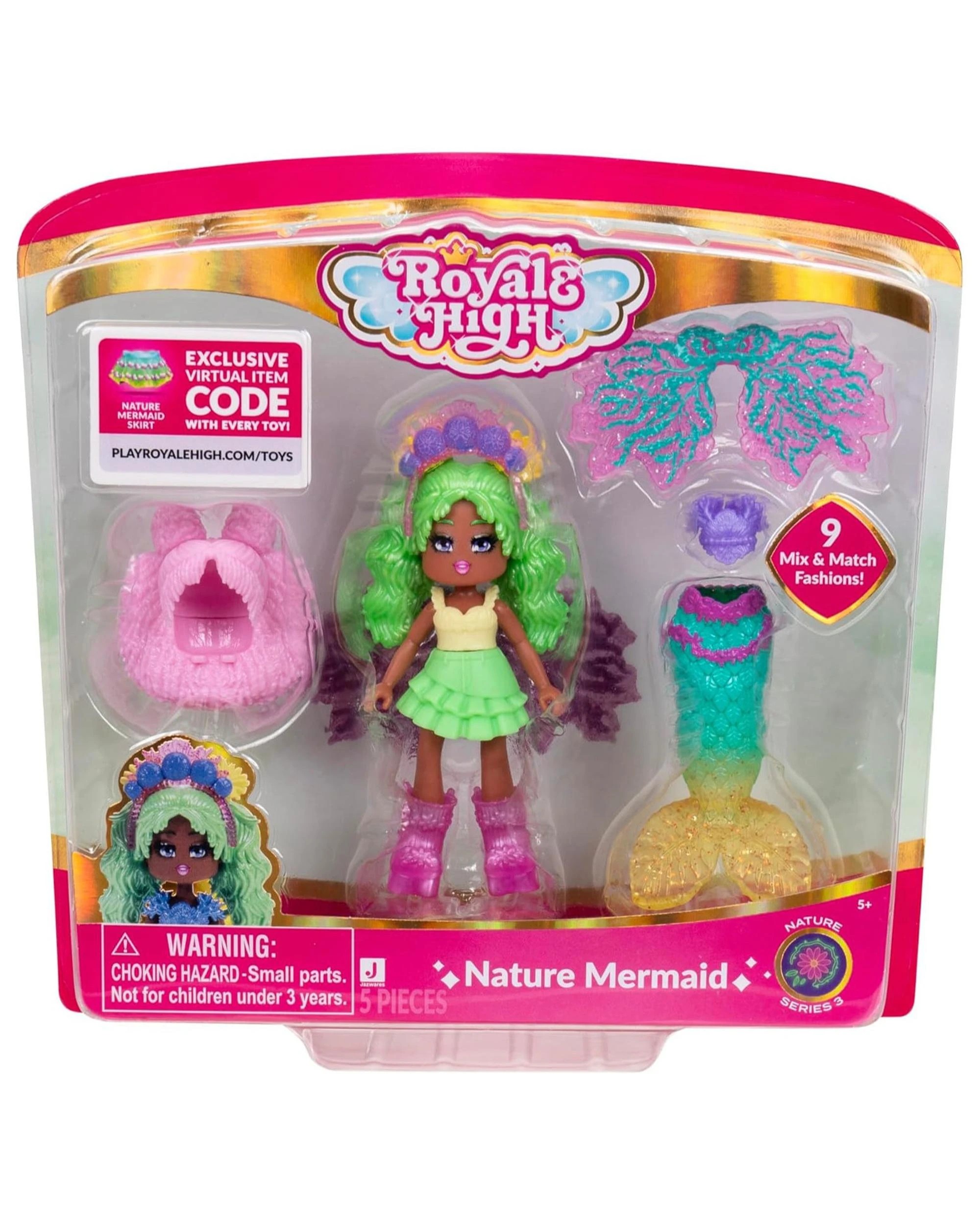 1 Royale High Nature Mermaid S3 Deluxe Core Figure, 1 of 8