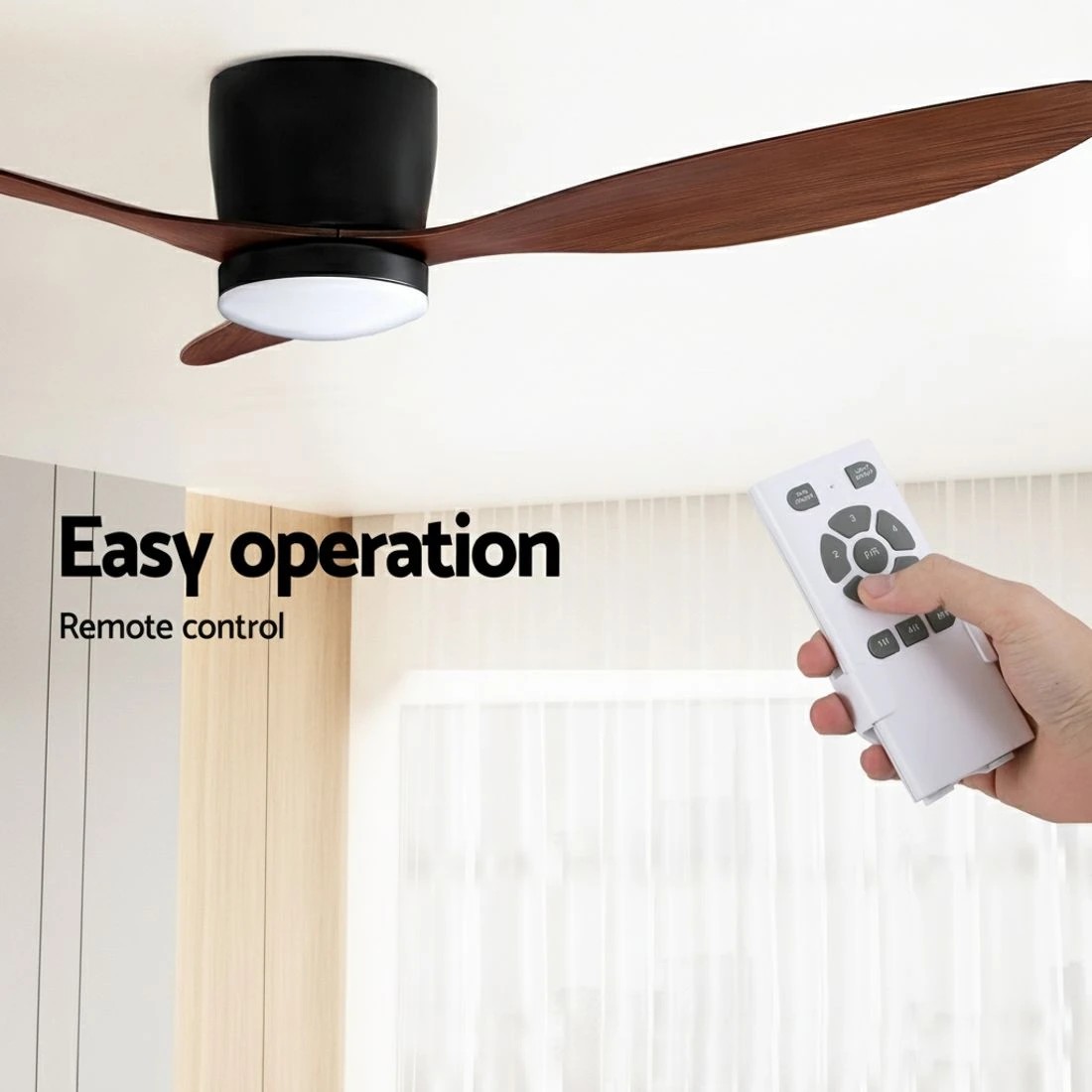 5 Devanti 52'' Ceiling Fan DC Motor w/Light w/Remote - Multi, 5 of 6