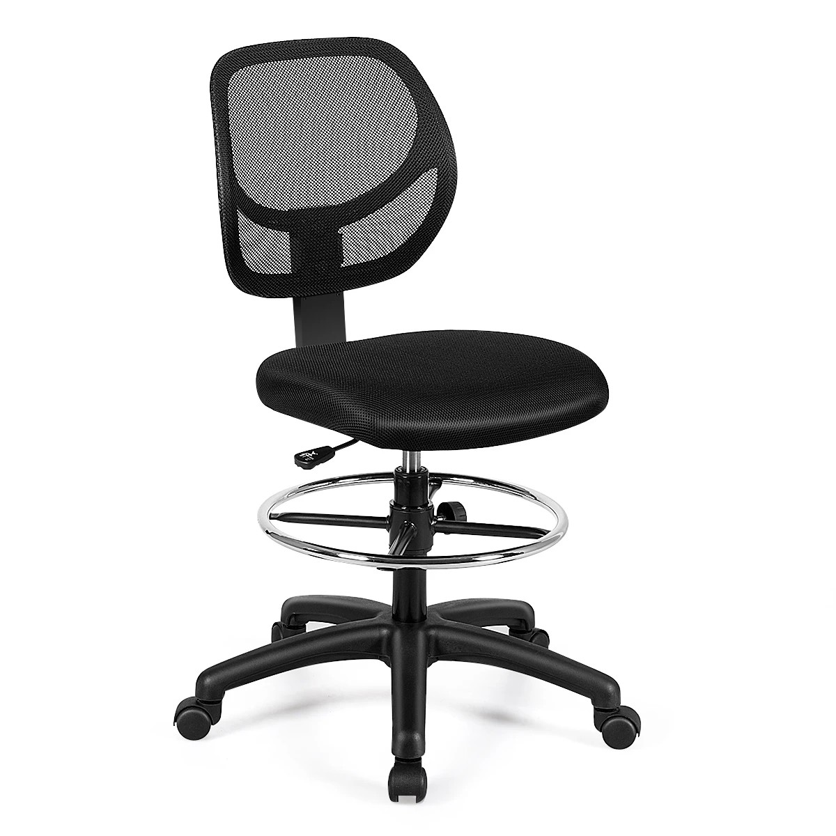 1 Costway Mesh Drafting Chair Ergonomic Office Chair Task Executive Chair, 1 of 9