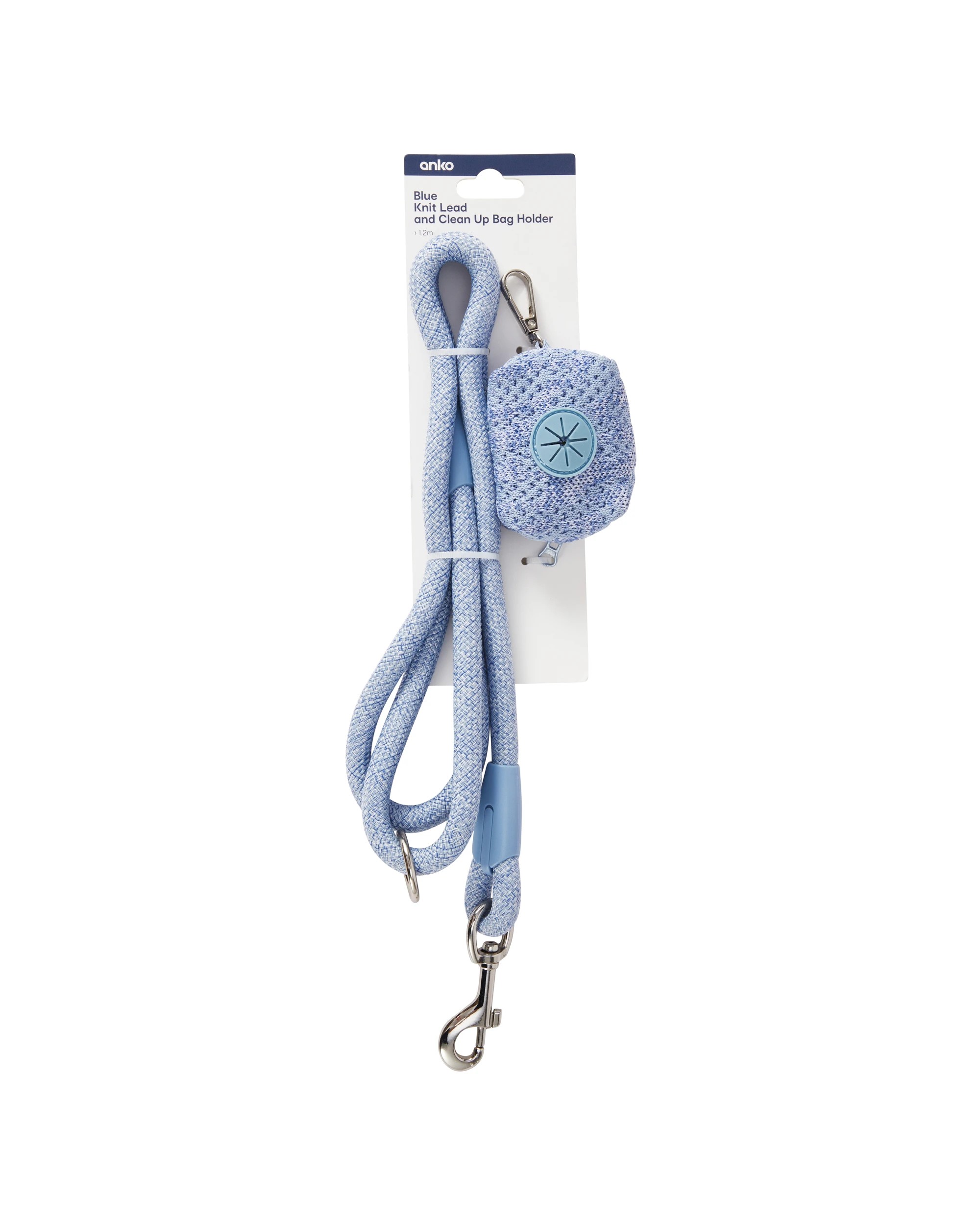 5 Blue Knit Lead and Clean Up Bag Holder, 5 of 5