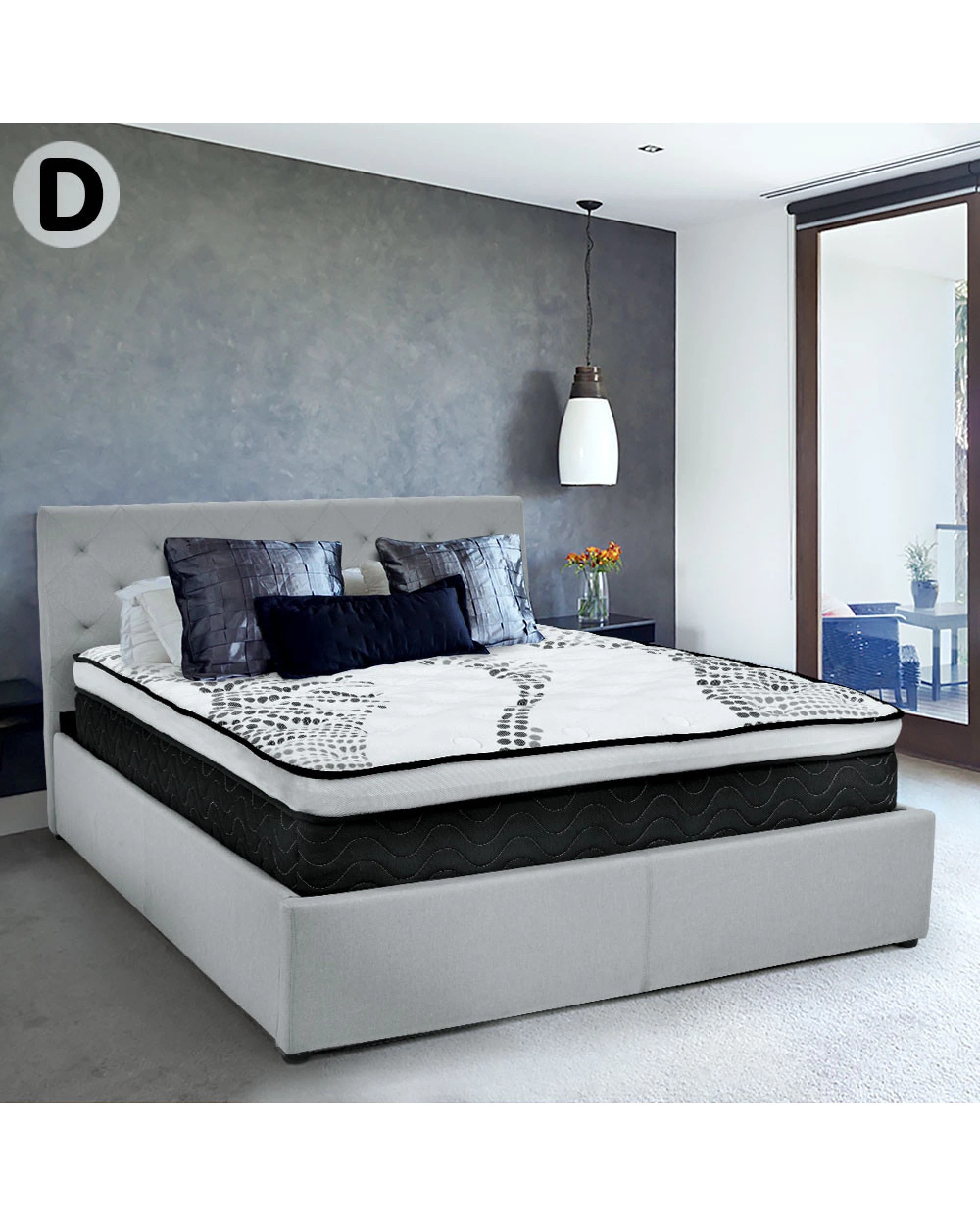 2 Laura Hill Premium Double Mattress With Euro Top Layer - 32cm, 2 of 8