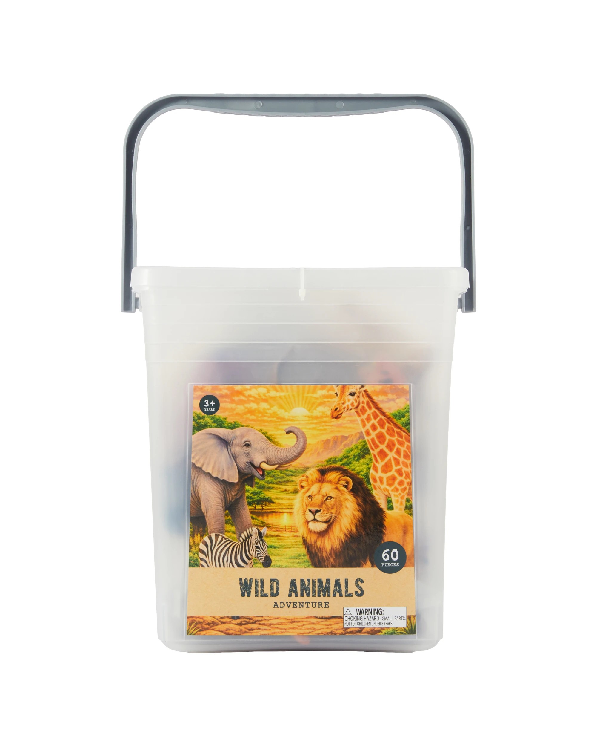 1 60 Piece Wild Animals Adventure Set, 1 of 6