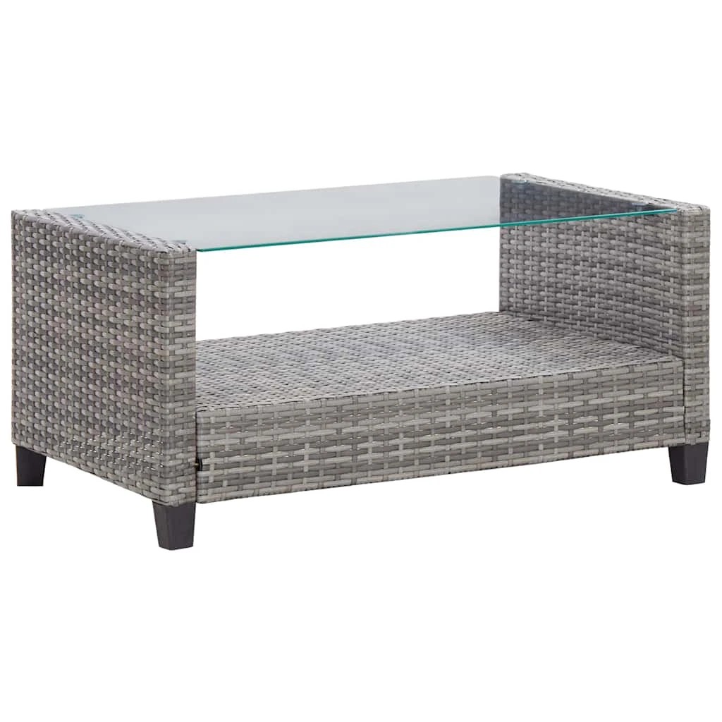 7 Vidaxl 6 Piece Garden Sofa Set With Cushions Poly Rattan Dark - Grey, 7 of 10