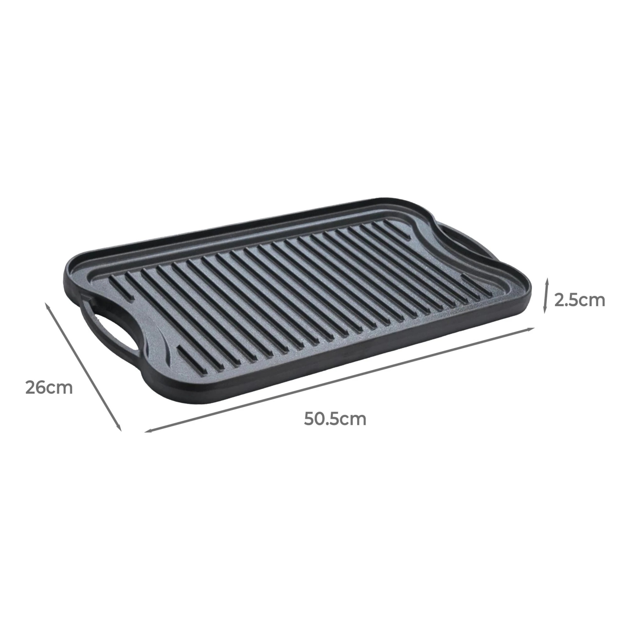 3 Toque 50.5cm Reversible Griddle Pan, 3 of 9