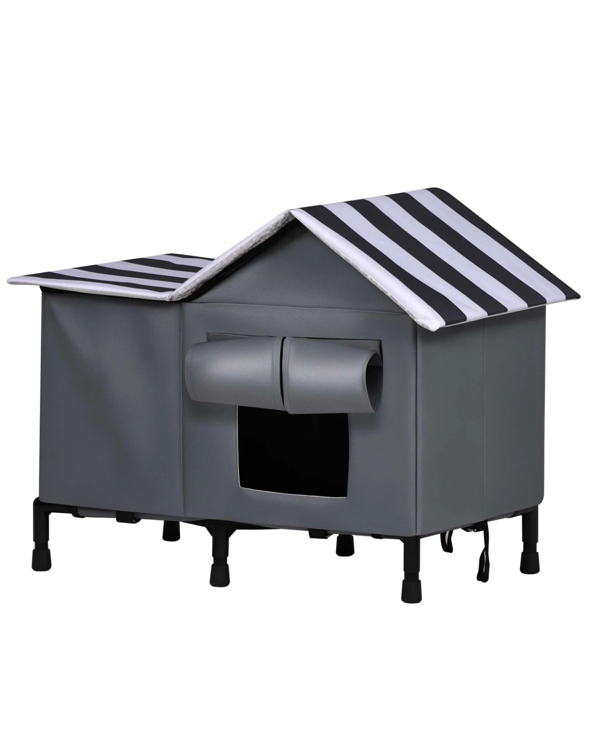 5 Advwin Pet House Shelter Elevated Outdoor Pet Bed, 5 of 9