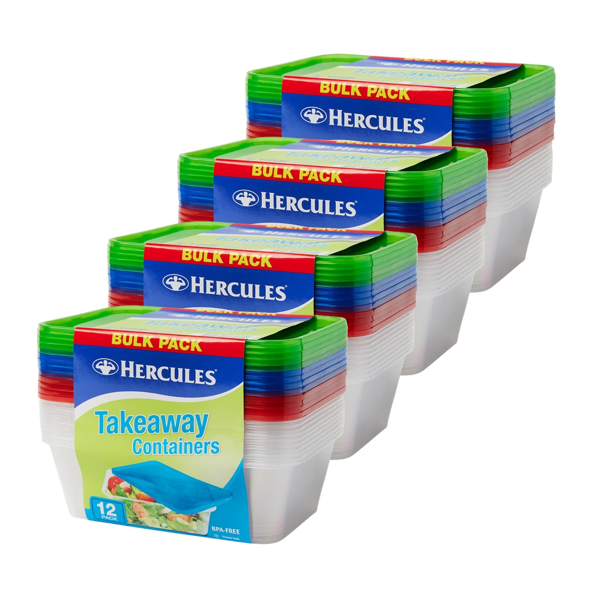 1 Hercules Takeaway Food Containers 12Pk X 750Ml X4, 1 of 1