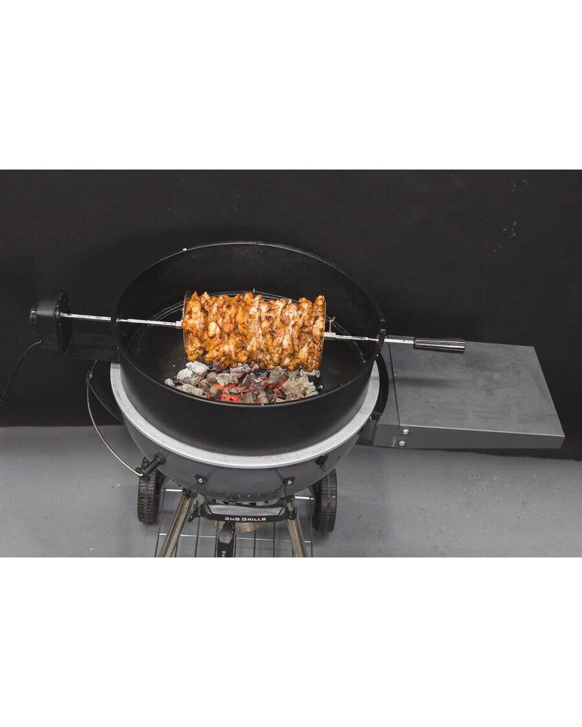 10 Flaming Coals 57cm Kettle Rotisserie Kit, 10 of 10