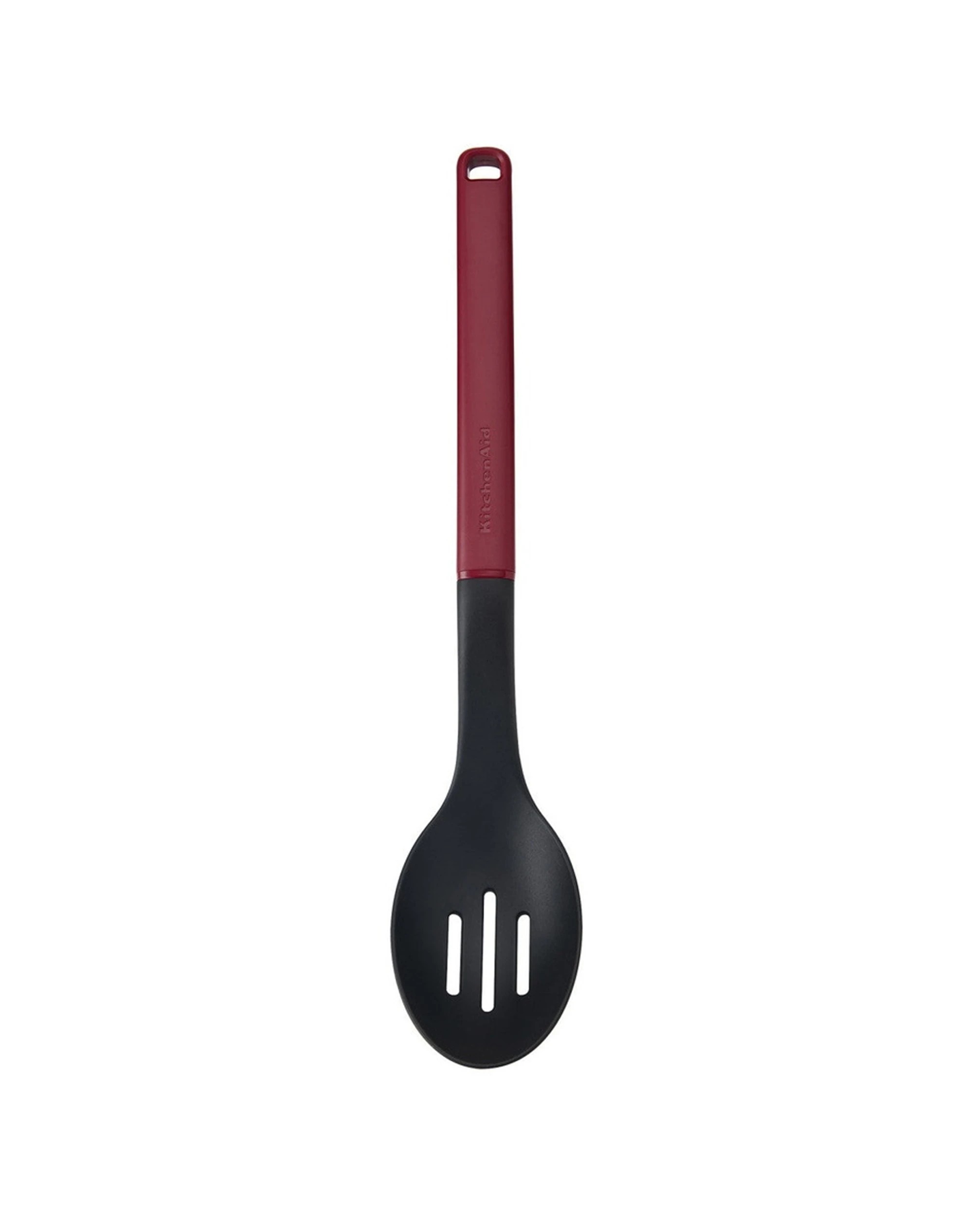 1 KitchenAid Heat Resistant Slotted Spoon Oversized Draining Head 34cm - Red, 1 of 3