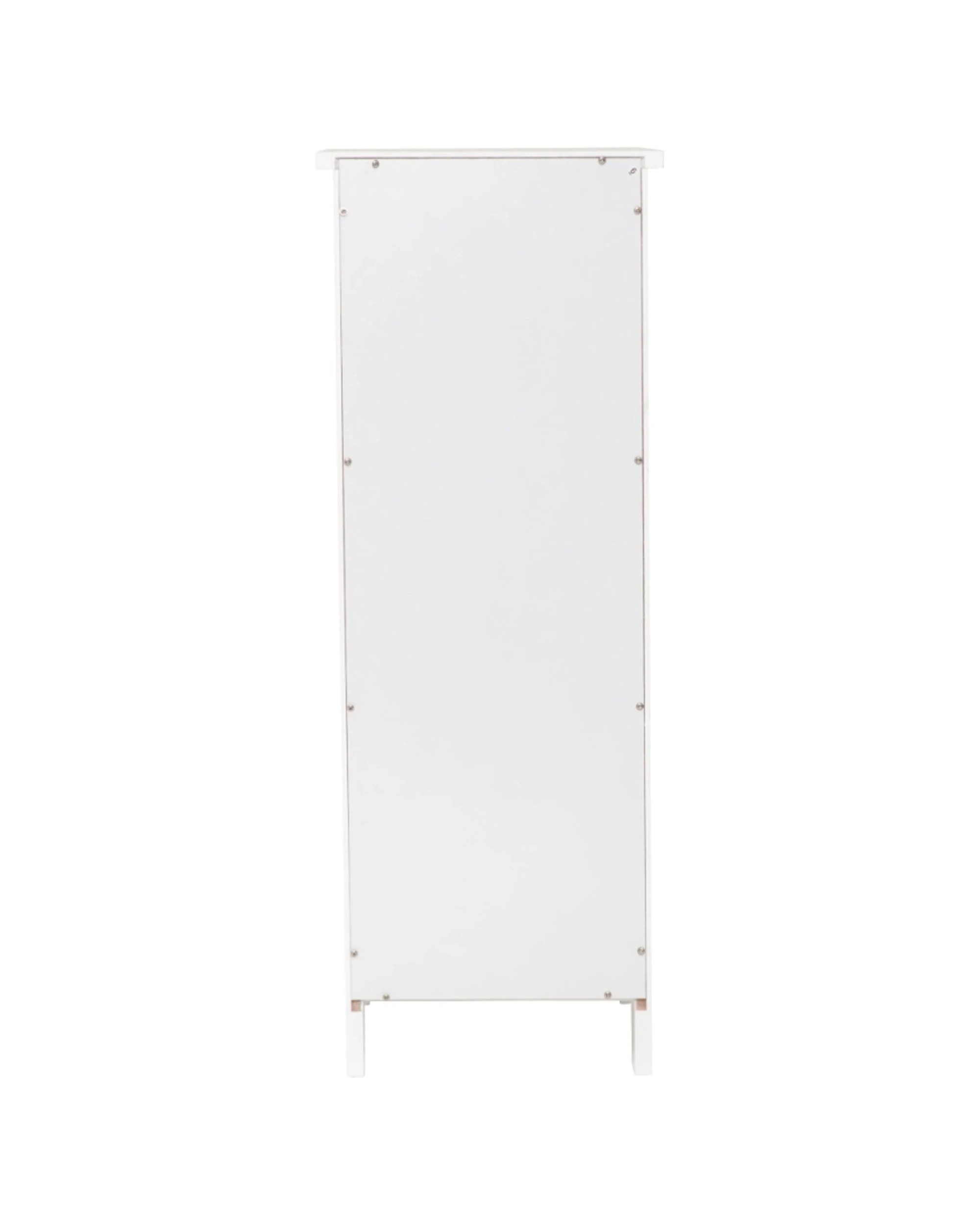 7 Alpine Bay Maine 4 Drawer Multipurpose Bathroom Cabinet MDF Construction 30x30x81cm - White, 7 of 8