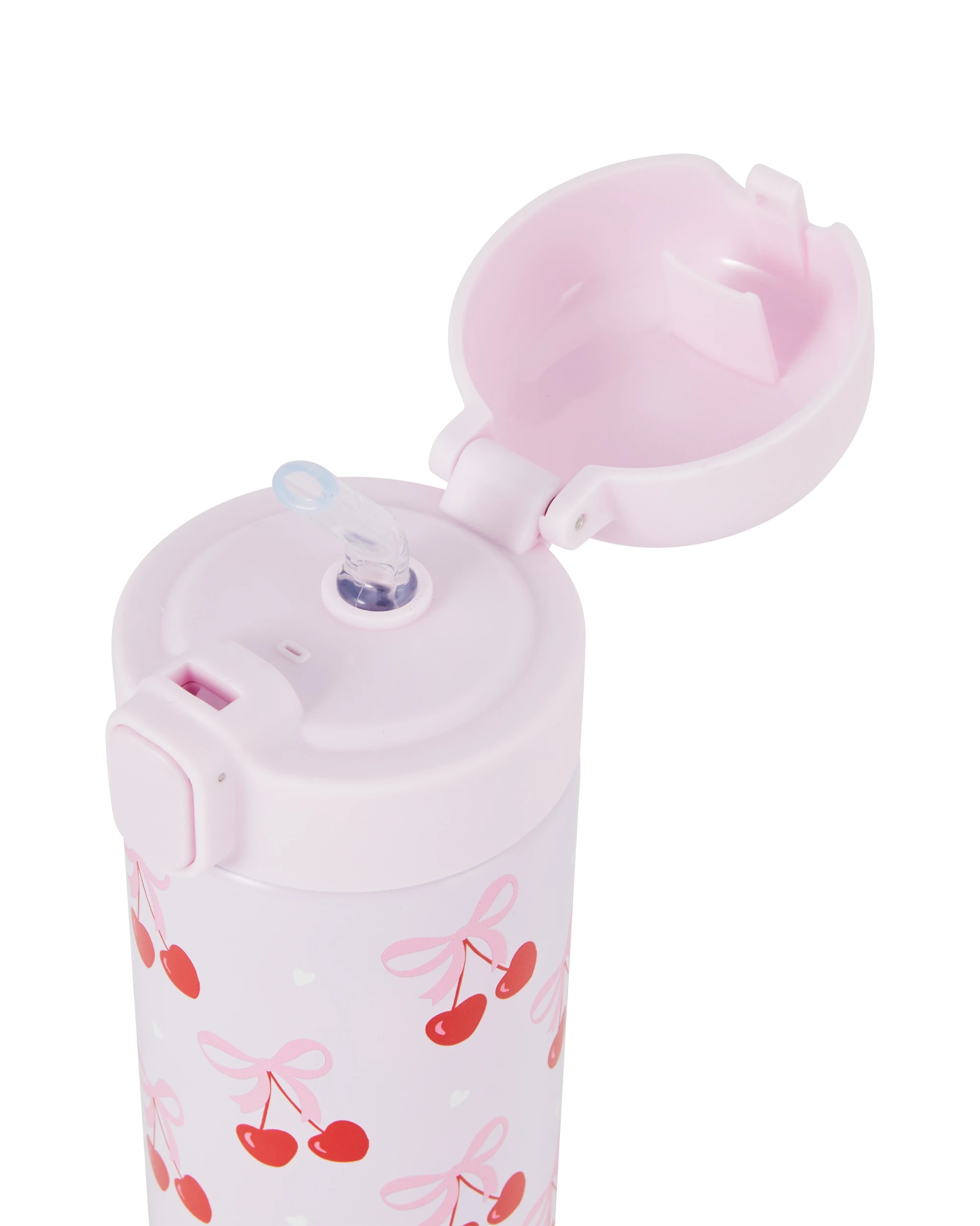 2 400ml Double Wall Insulated Cylinder Bottle - Cherry, 2 of 6