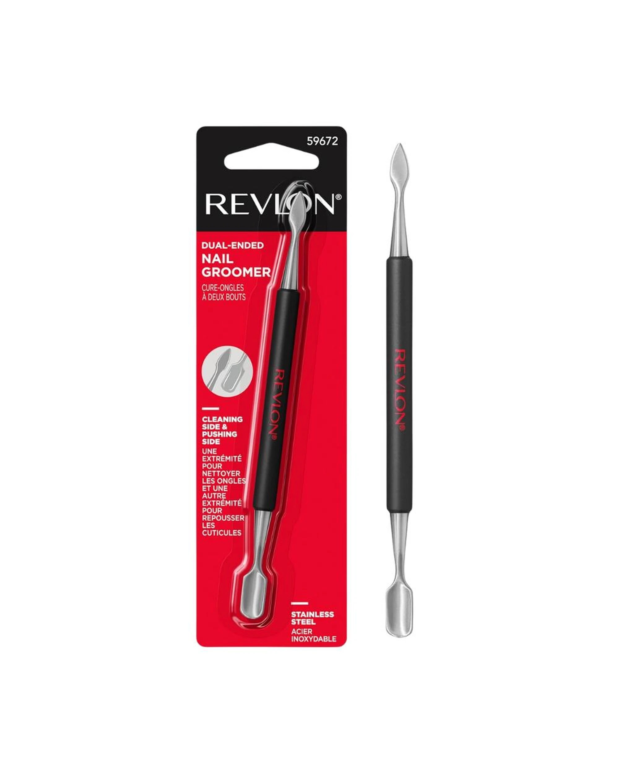 1 Revlon Dual Ended Nail Groomer - Black, 1 of 7