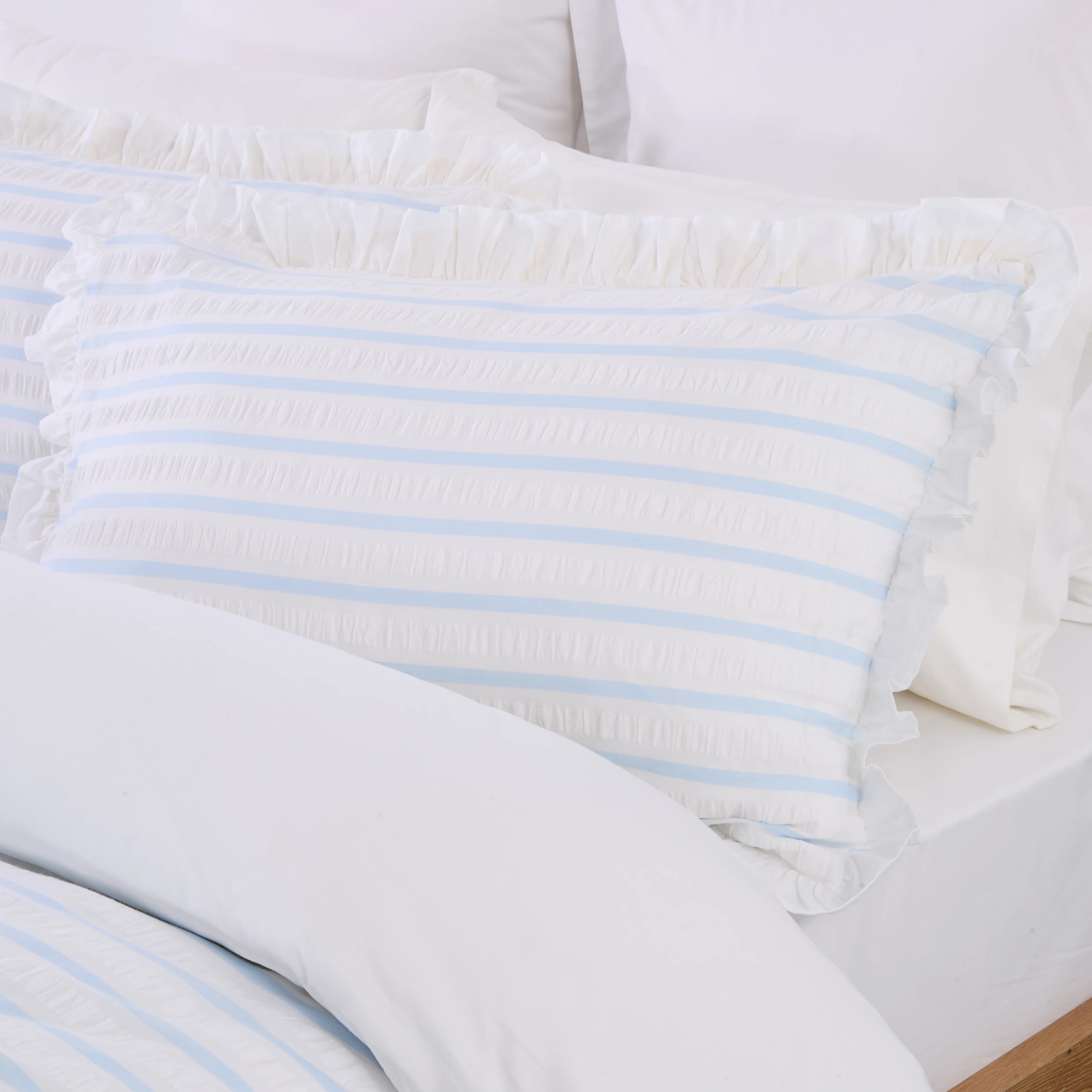 3 Cali Stripe Cotton Quilt Cover Set - Double Bed, 3 of 7