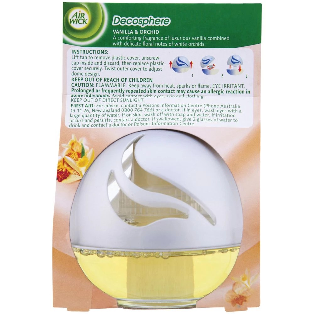 2 Air Wick Decosphere Vanilla and Orchid 75mL, 2 of 3