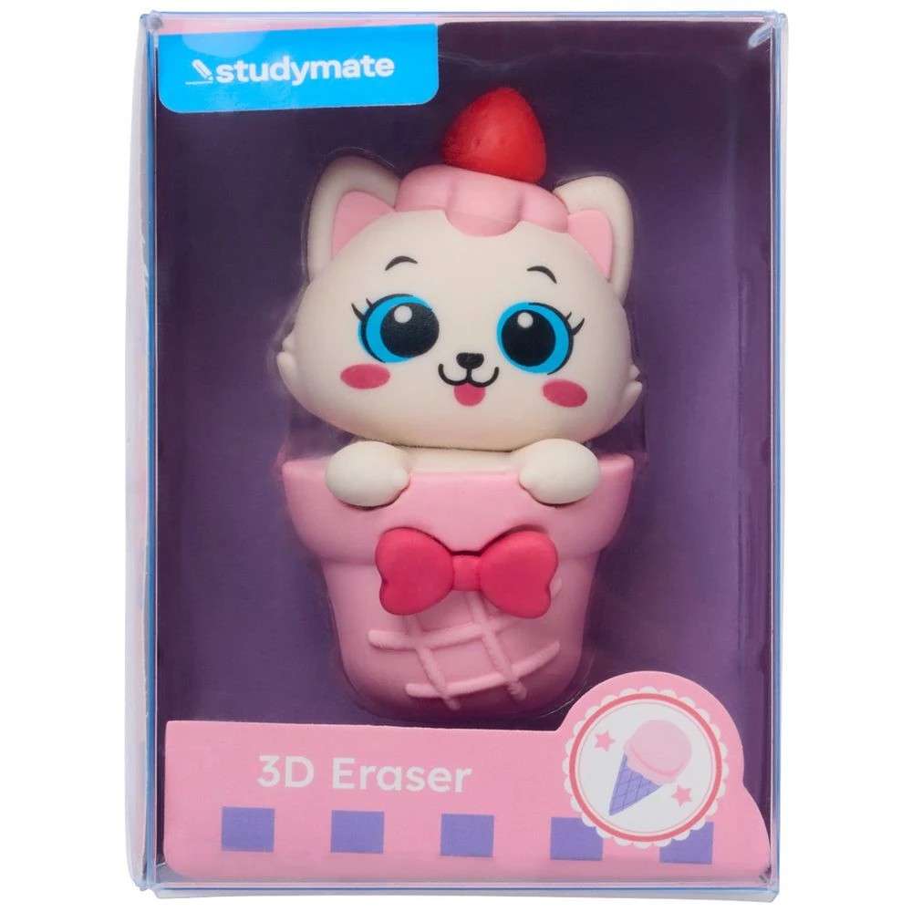 3 Studymate Novelty 3D Eraser Cat, 3 of 3
