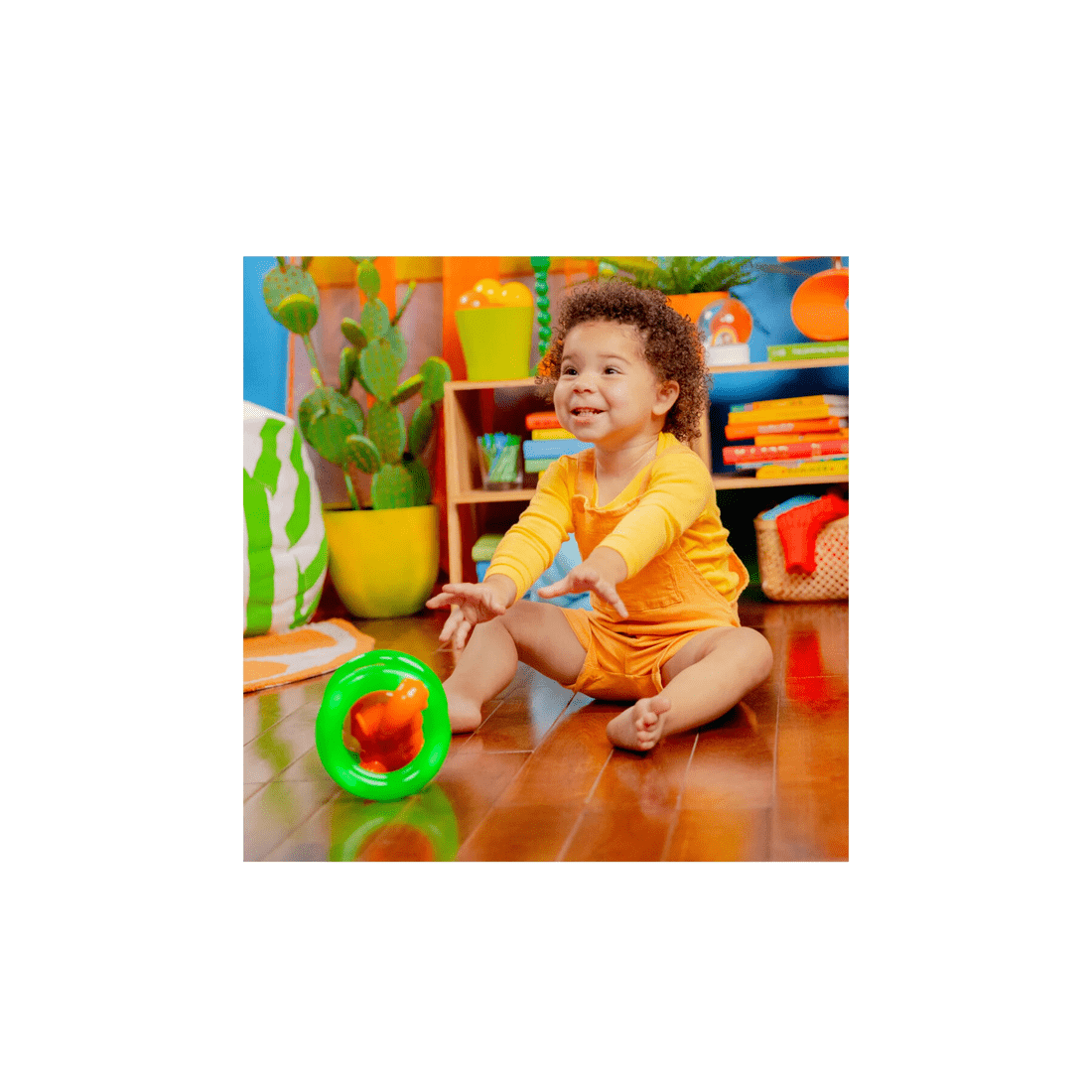 2 Bright Starts Roll And Glow Monkey Interactive Lights And Sounds Toy 6 Months - Multi, 2 of 5