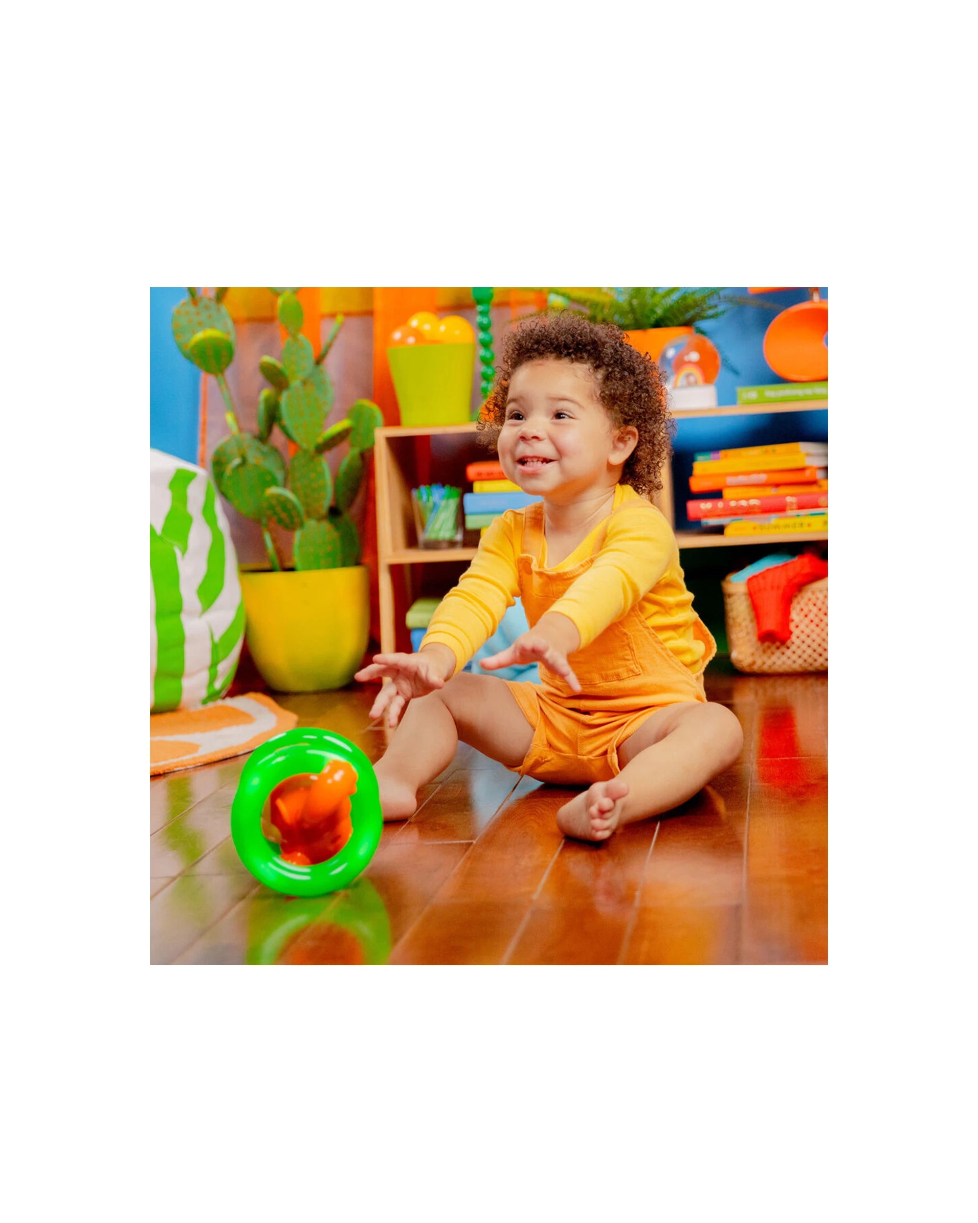 2 Bright Starts Roll And Glow Monkey Interactive Lights And Sounds Toy 6 Months - Multi, 2 of 5