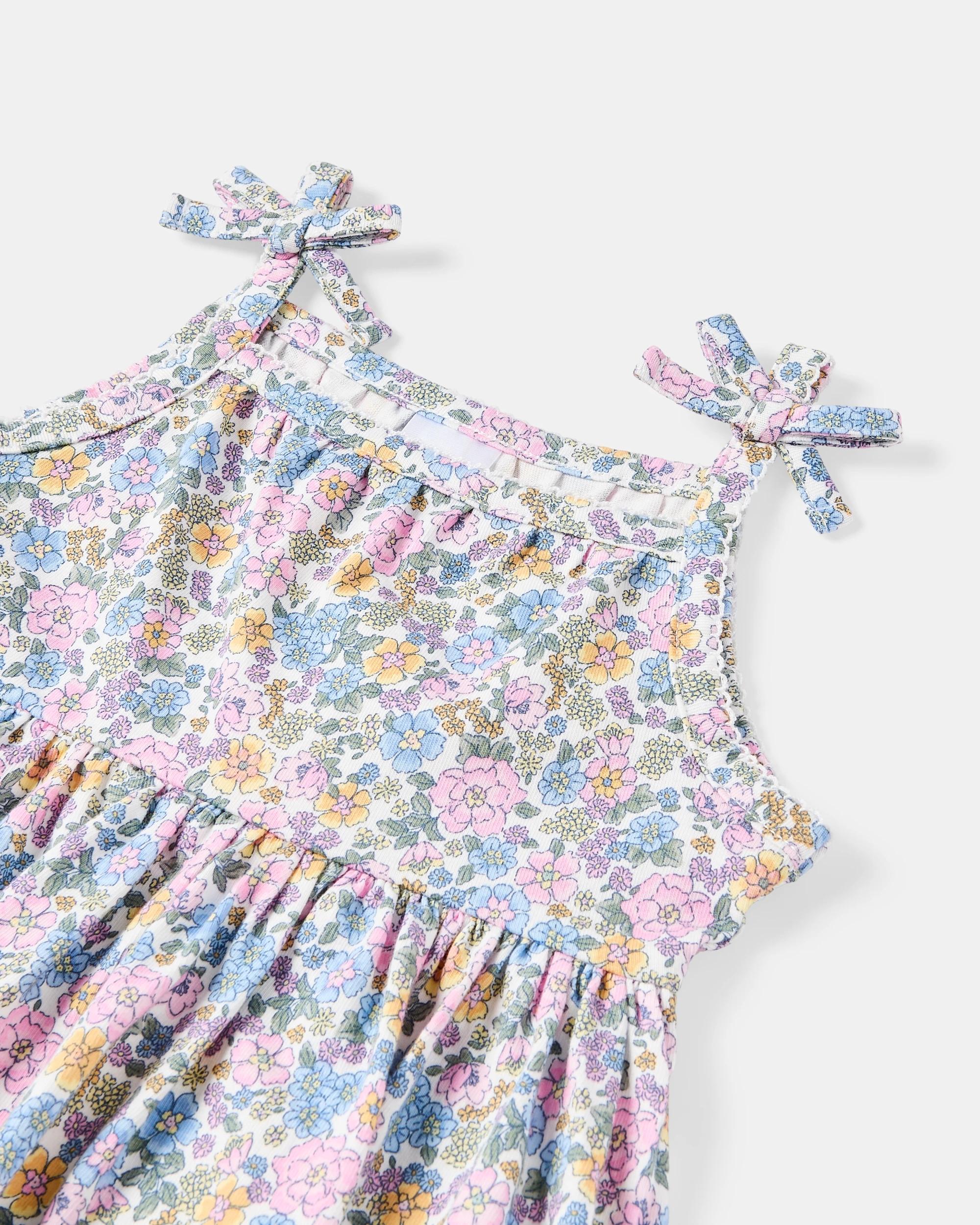3 Strappy Bodysuit Dress Gardn Flrl, 3 of 4