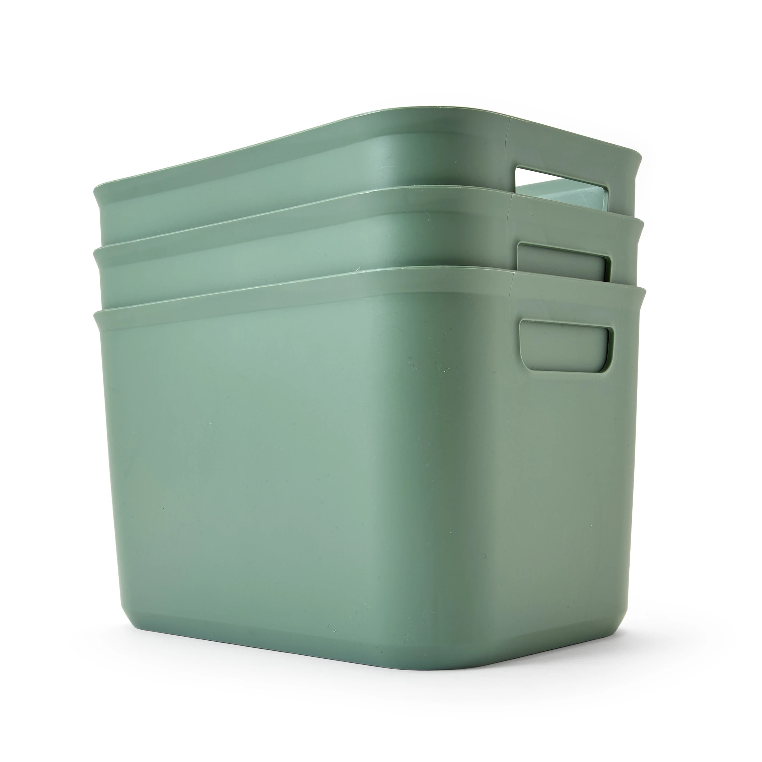 1 3 Pack 5.8L Utile Tubs - Green, 1 of 10