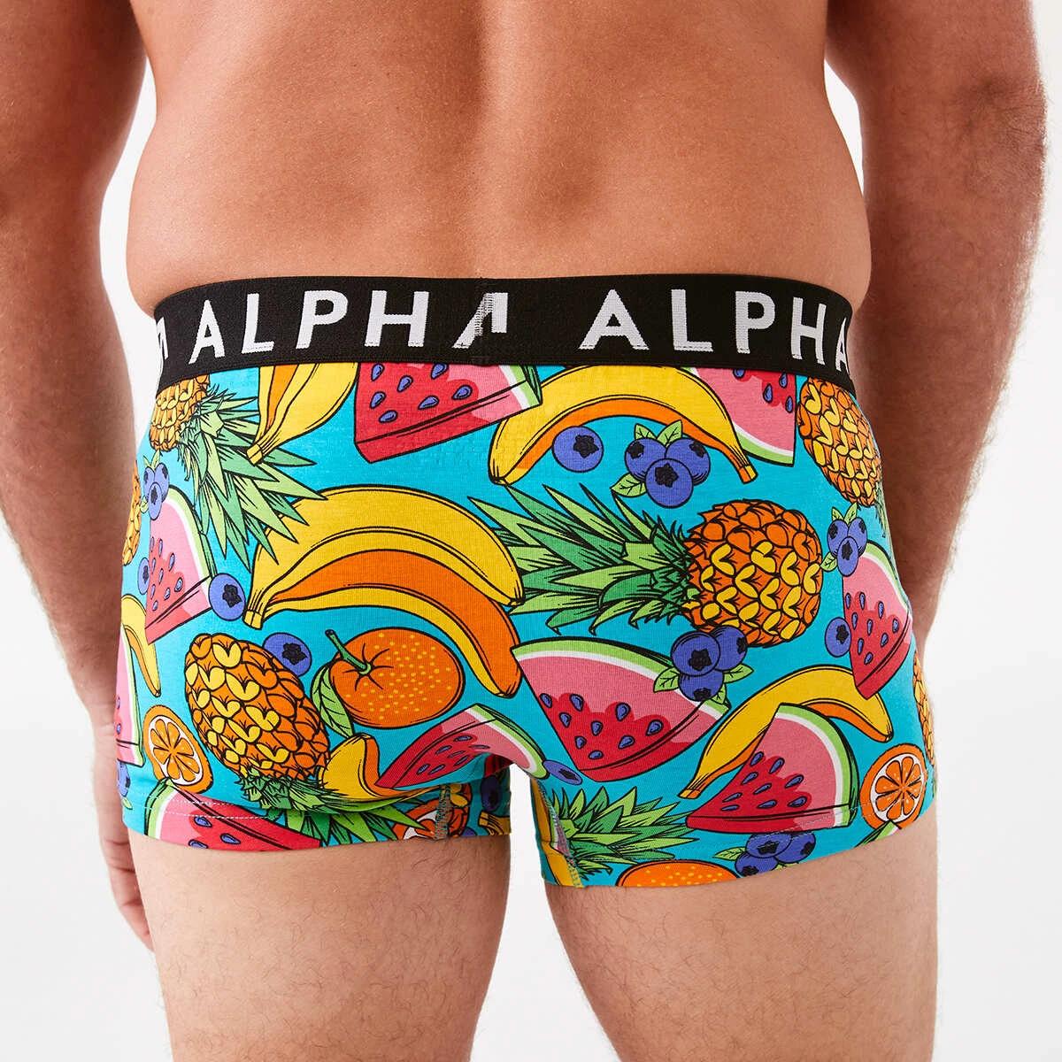 6 3 Pack Fly Front Print Trunks FRUIT SALAD, 6 of 8