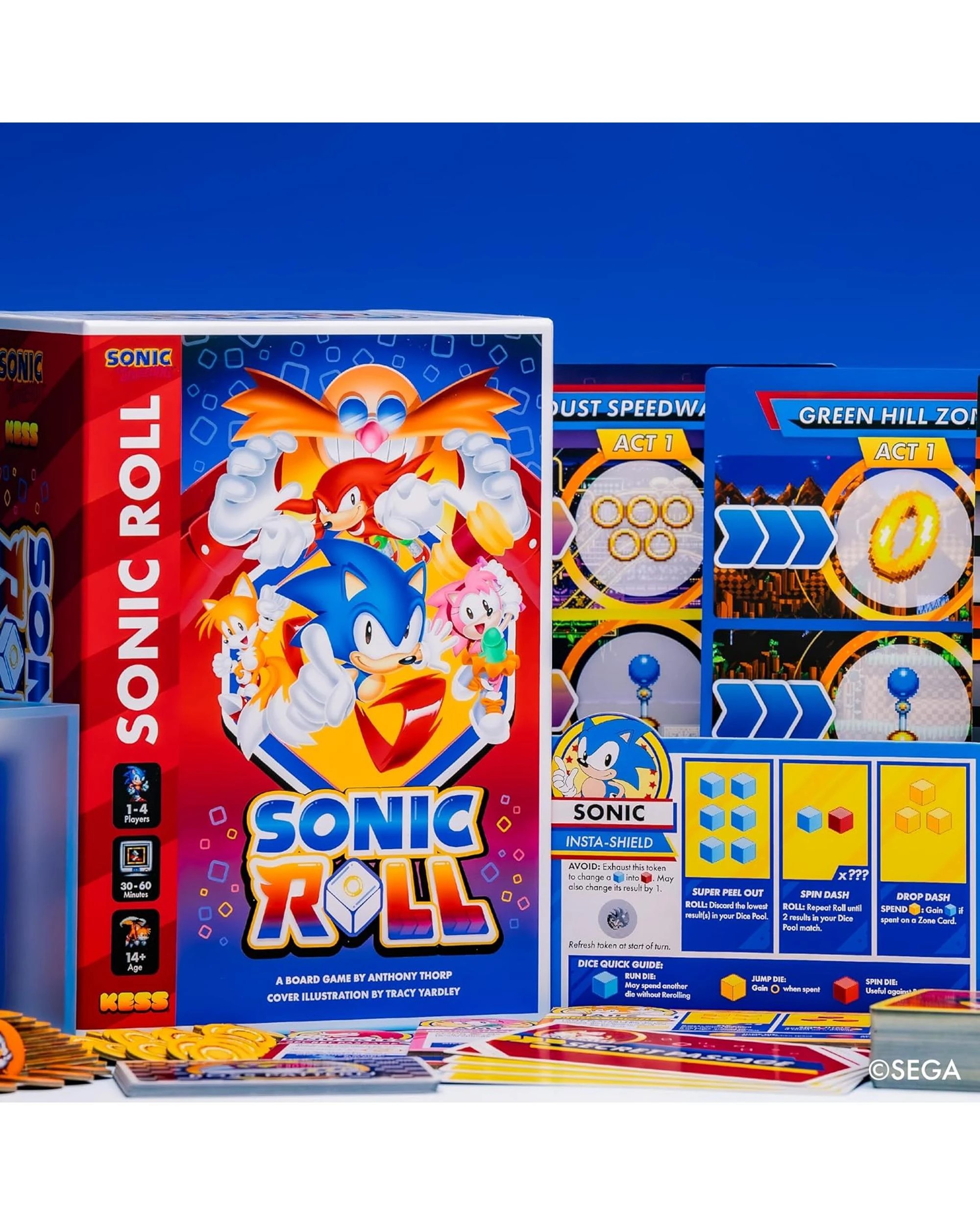 2 Sonic the Hedgehog Sonic Roll Dice Game, 2 of 4