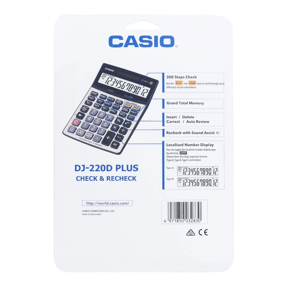 3 Casio 12 Digit Heavy Duty Desktop Calculator DJ-200D, 3 of 3