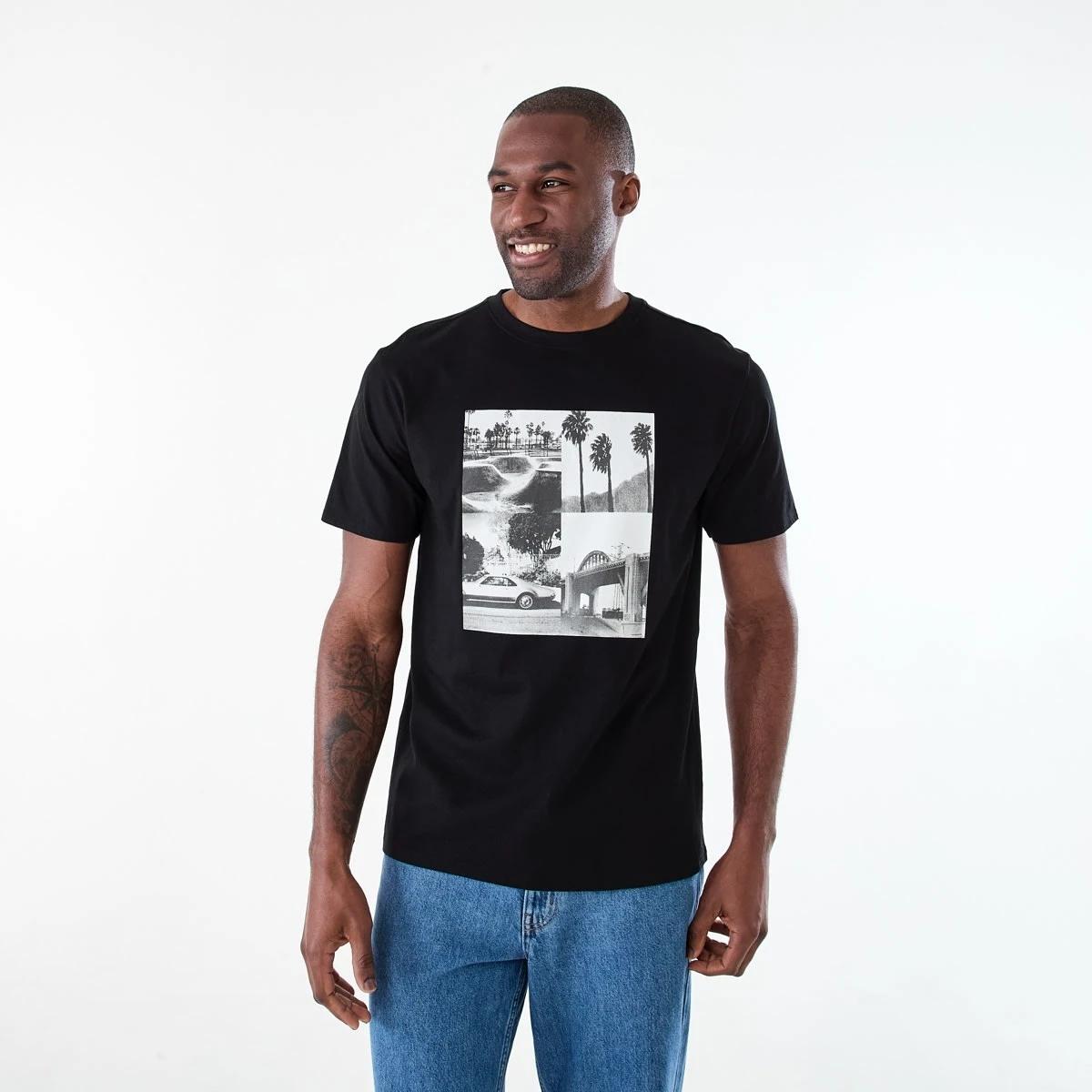 1 Printed T-shirt BLACK, 1 of 6