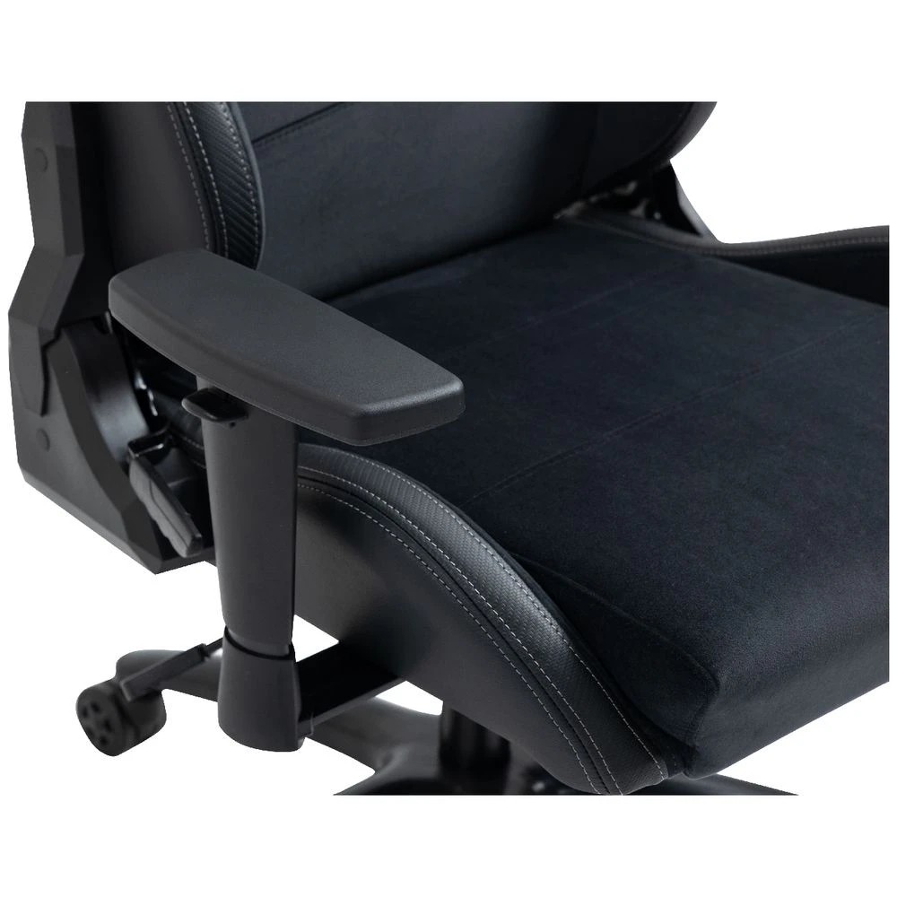 8 Typhoon Viper High-Back Racing Gaming Chair Fabric Black Ergonomic Chairs and Desk Chairs, 8 of 10