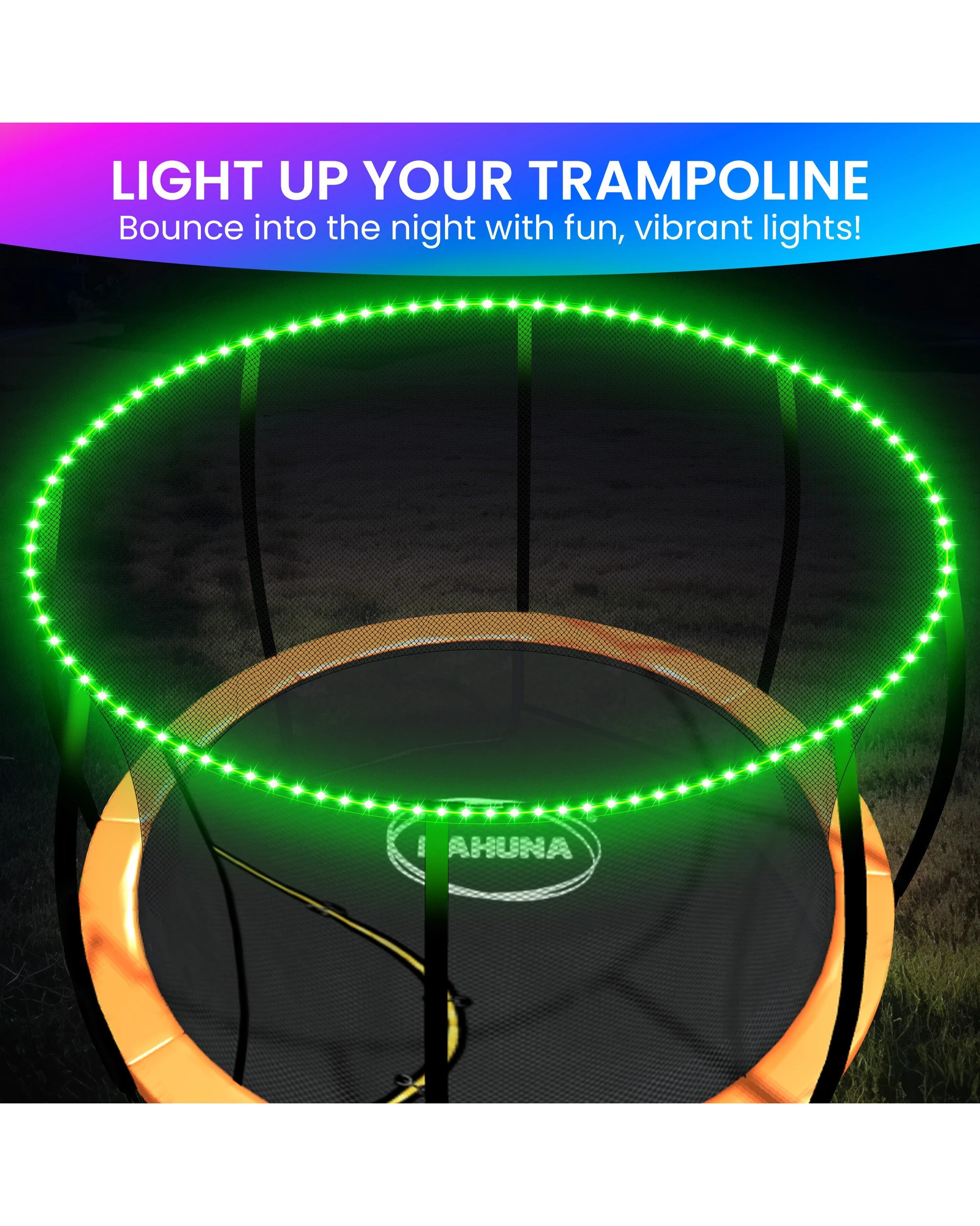 7 Kahuna LED Kit Suits 14ft-16ft Trampolines Multi-Colour Smart Motion Sensor Lighting with 16 colours, 7 of 10