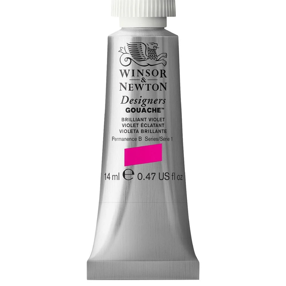 1 Winsor & Newton Designers Gouache 14mL Brilliant Violet  S1, 1 of 1