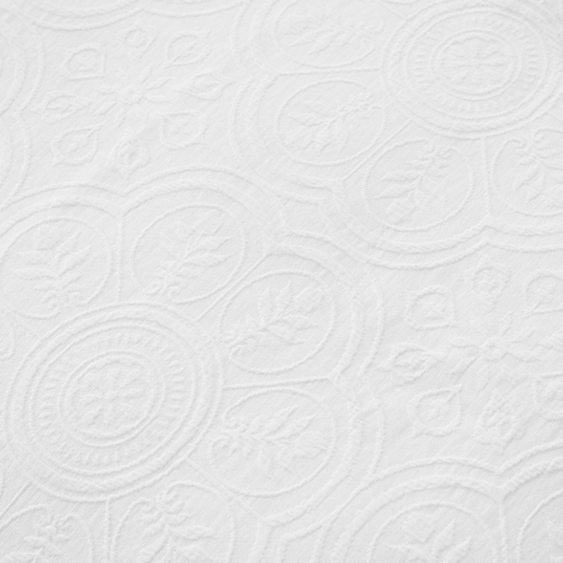 6 Aura Cotton Quilt Cover Set - Queen Bed, White, 6 of 6