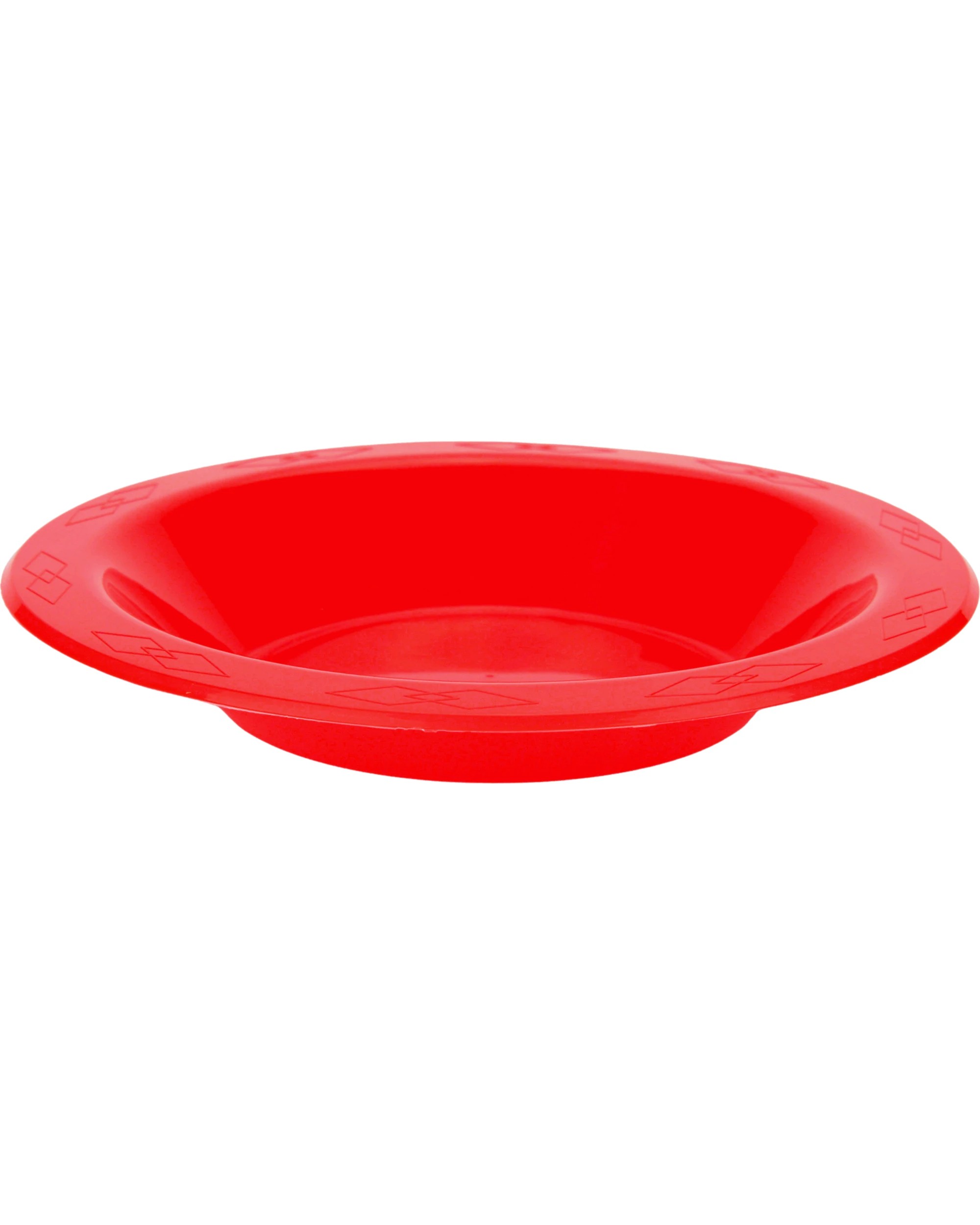 1 Alpen 18cm Plastic Reusable Bowls Pack of 20 - Red, 1 of 3