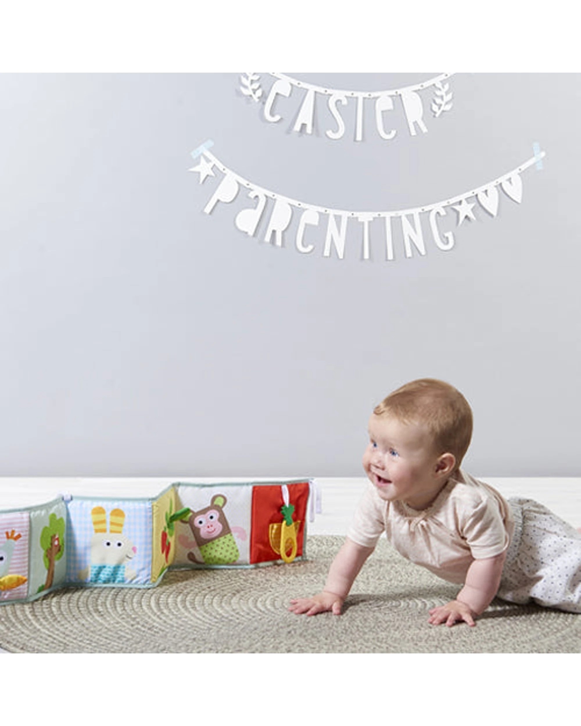 5 Taf Toys 3 In 1 Baby Book Soft Double Sided Developmental Play 14x85cm - Multi, 5 of 5