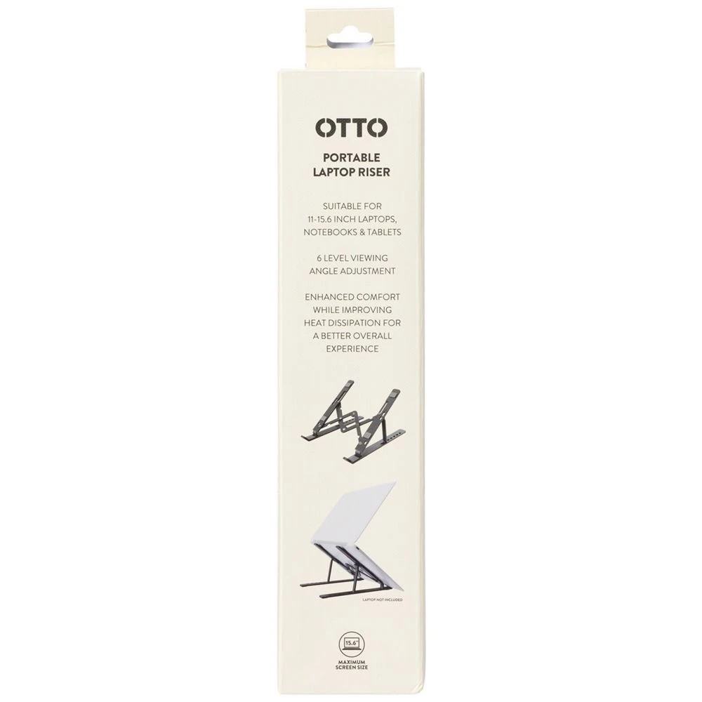 5 Otto On The Go Foldable Laptop Stand Black, 5 of 6