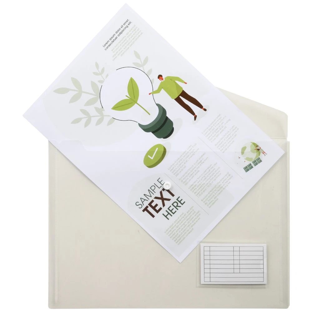 3 J.Burrows A4 Document Wallet Clear 4 Pack, 3 of 3