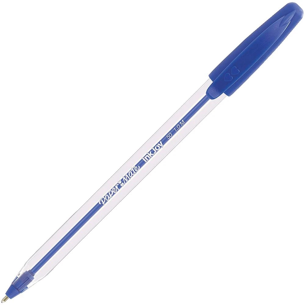 3 Paper Mate InkJoy 50 Ballpoint Pens Blue 12 Pack, 3 of 4