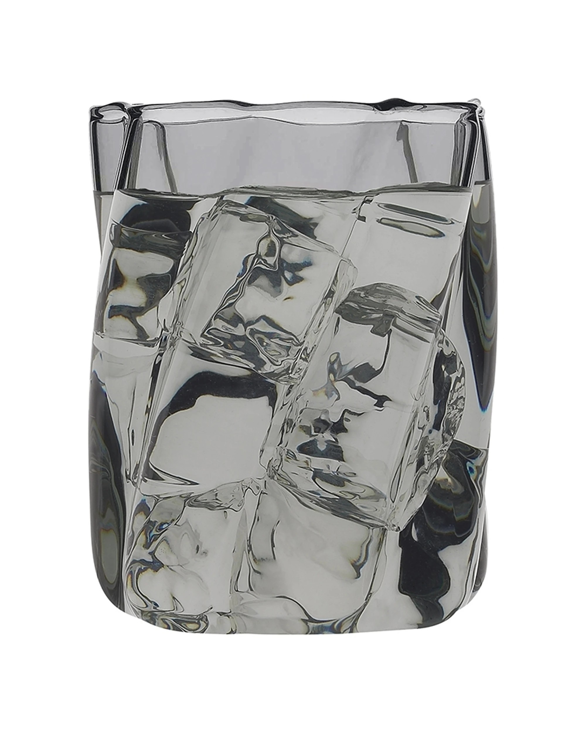 3 Ecology 4pc Glass Aurora Tumblers Drinking Glasses 330ml 10cm Smoke - Grey, 3 of 4