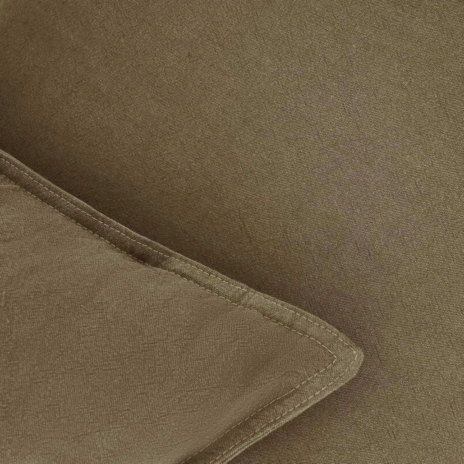 3 Gioia Casa 2-Pack Linen-Cotton Blend Cushion Covers 45x45cm - Tan, 3 of 4
