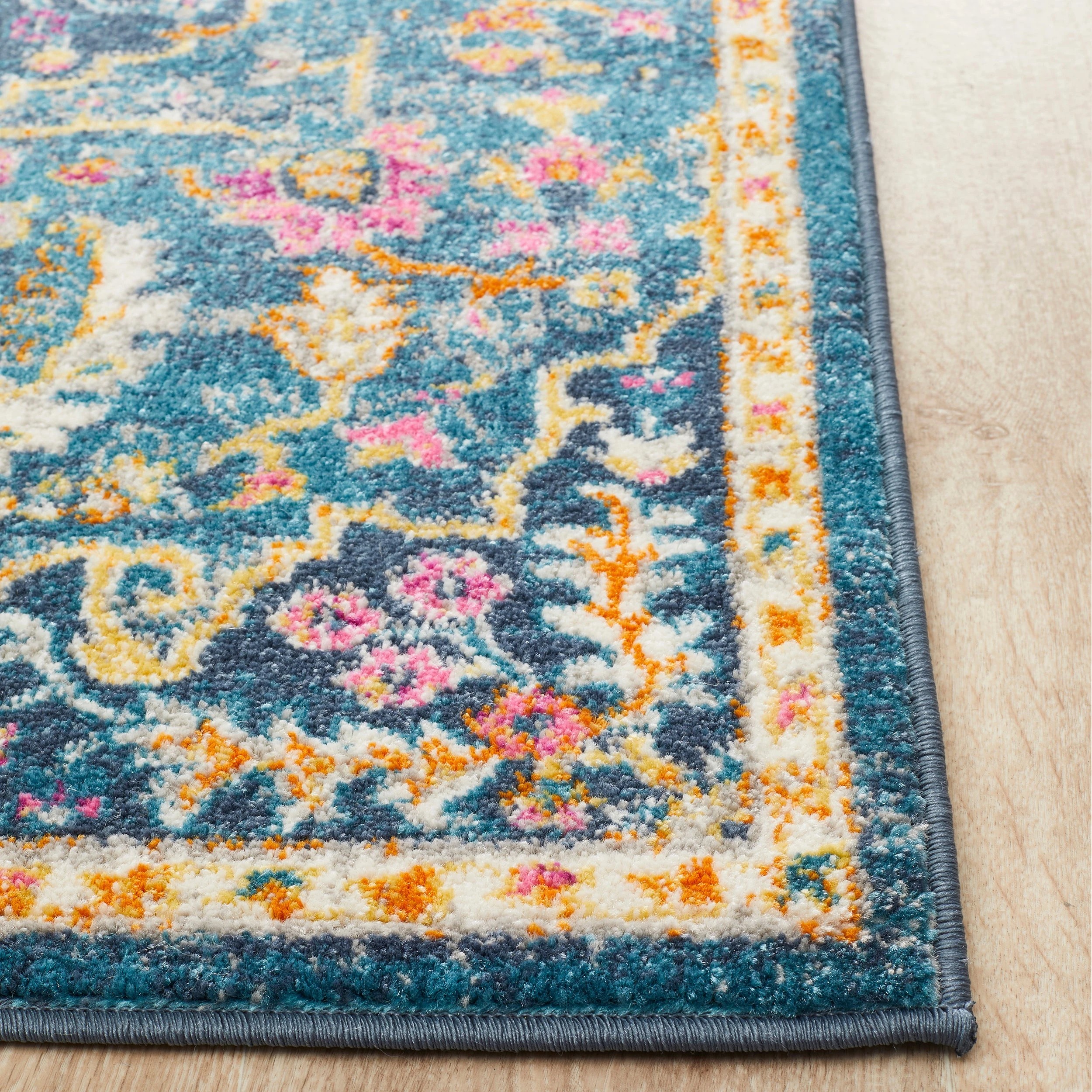 4 Common Ground Rugs Atlas 209 500x80cm - Extra Large Runner Rug - Blue, 4 of 7